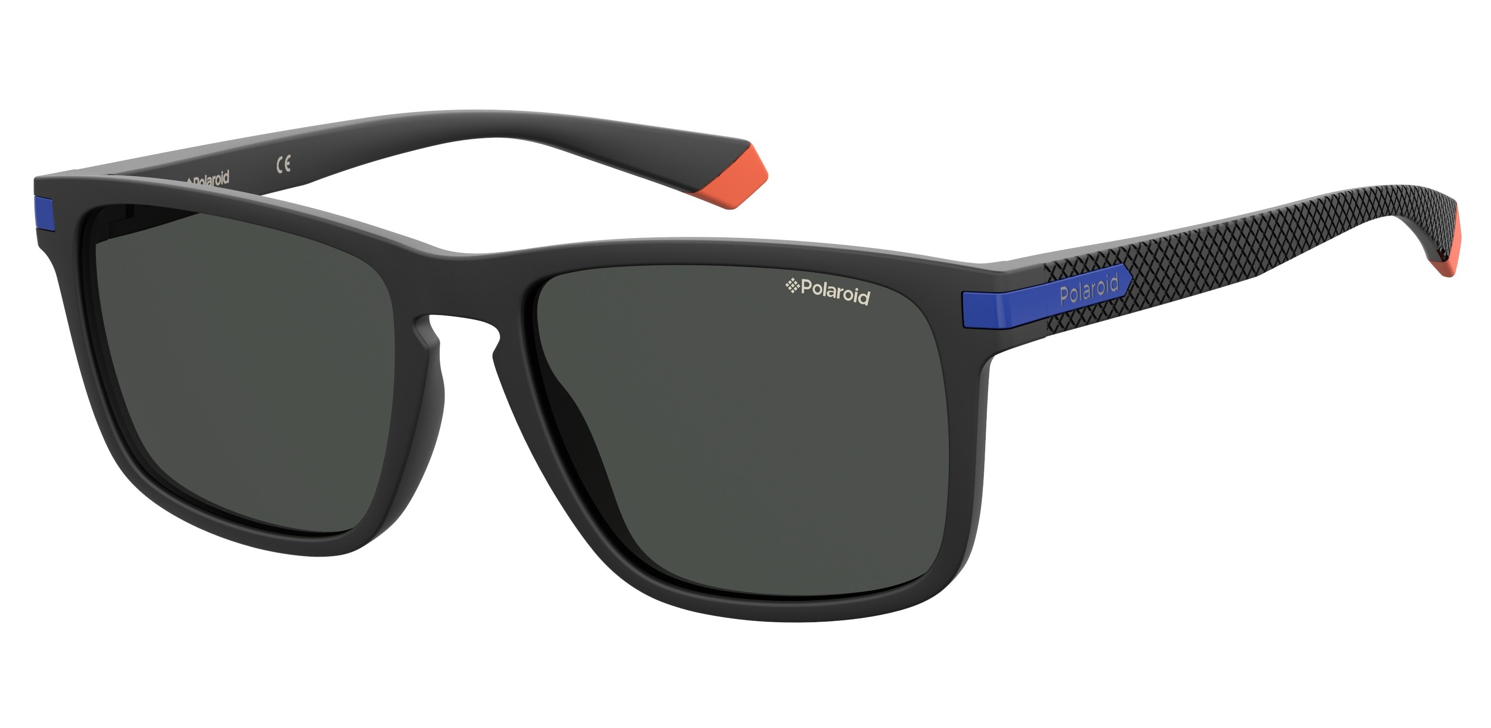 POLAROID-2088/S 0VK*M9  MTBLKBLUE(GREY PZ *POL* 55*18, , hi-res image number 0