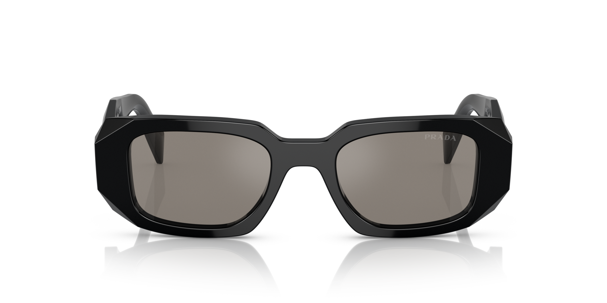 PRADA-17WS/S 1AB07Z BLACK (GREY MIRROR INTERNAL SILVER) 49*20, Negro, hi-res image number 1
