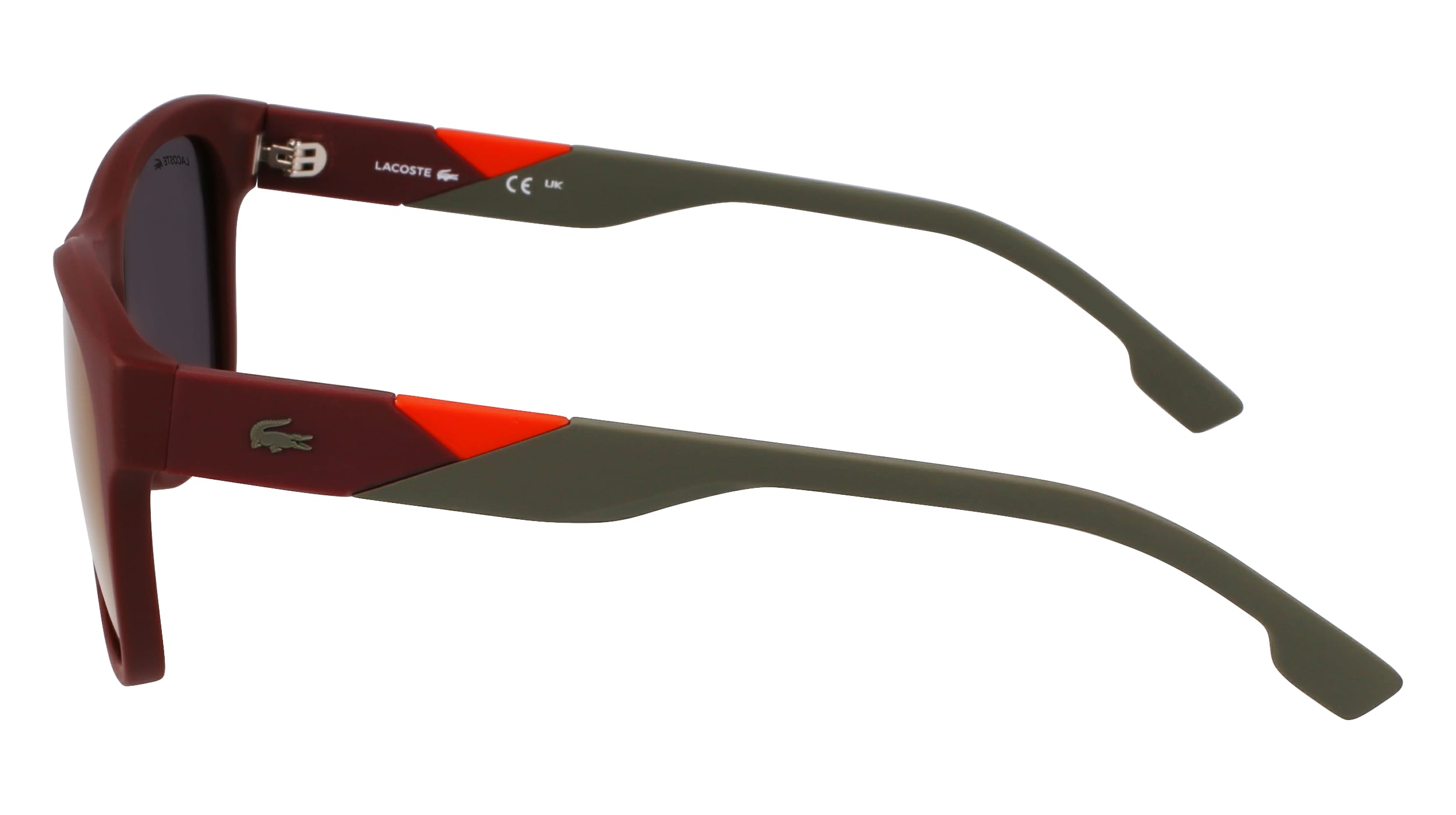 LACOSTE-L6043S/S 601 MATTE BURGUNDY/ORANGE MIRROR 56*18, Granate, hi-res image number 2