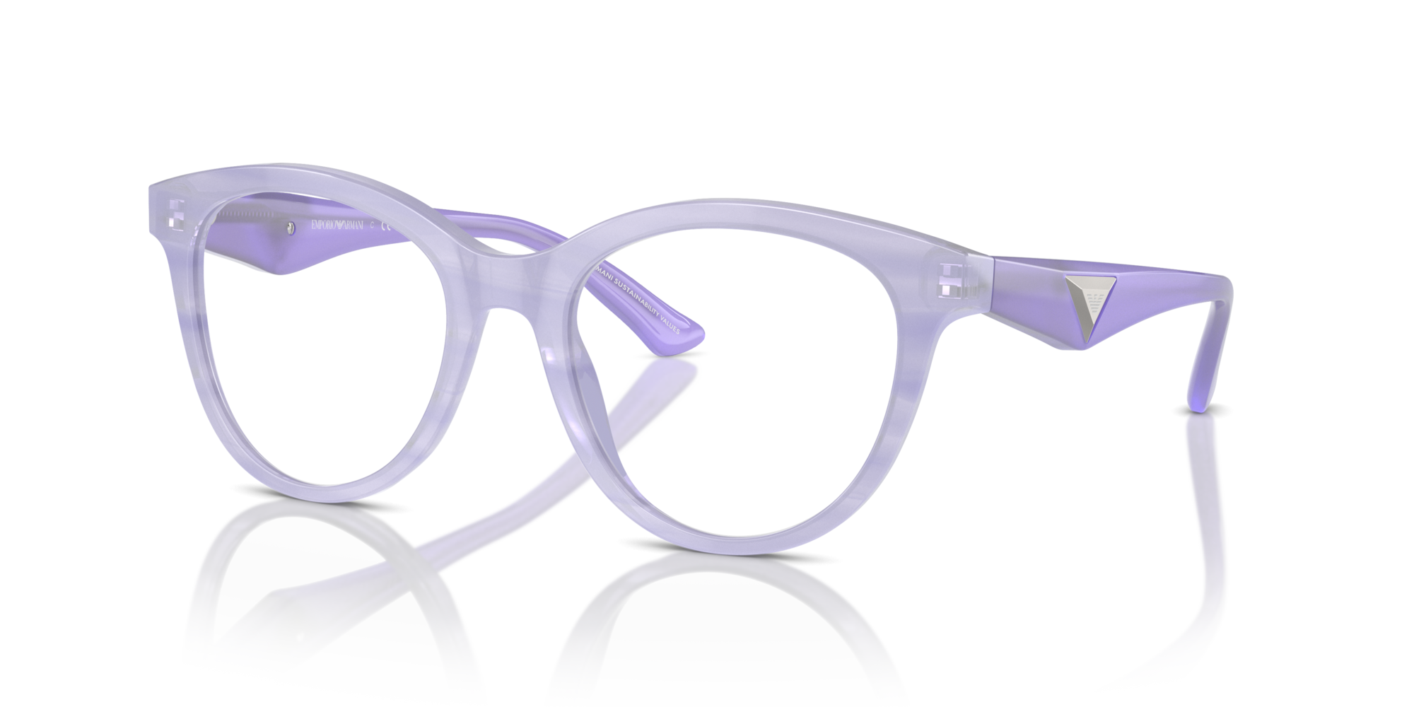 EMPORIO-3236/G 6113 SHINY STRIPED LILAC 52*19, , hi-res image number 0