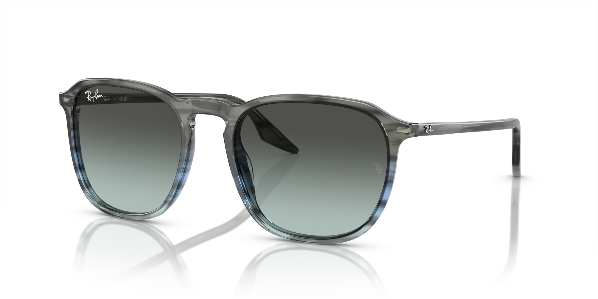 RB-2203 1391/GK GRIS 55*20, Gris a rayas | Azul, hi-res image number 0
