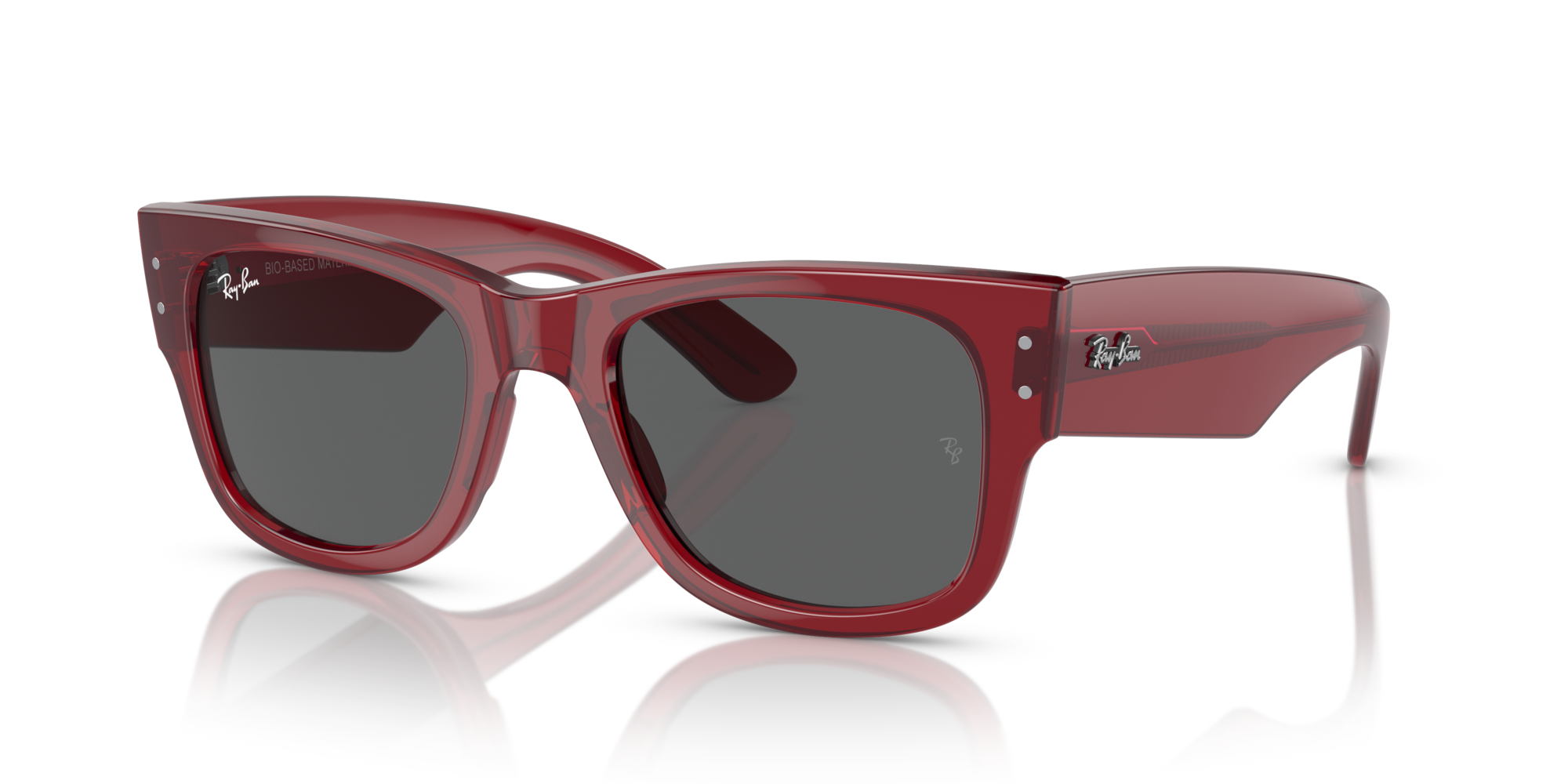 RB-0840S 6679B1 TRANSPARENT RED(DARK GREY) 51*21, Rojo transparente, hi-res image number 0