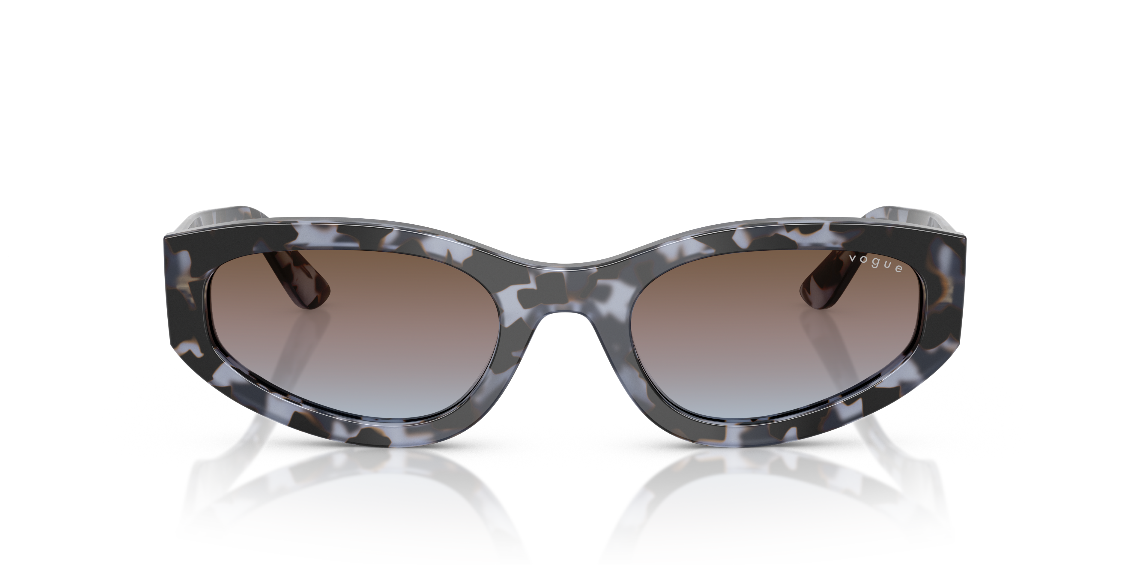 VOGUE-5585/S 314748 BLUE TORTOISE (AZURE GRAD PINK GRAD BROWN 54*22, Havana azul, hi-res image number 1