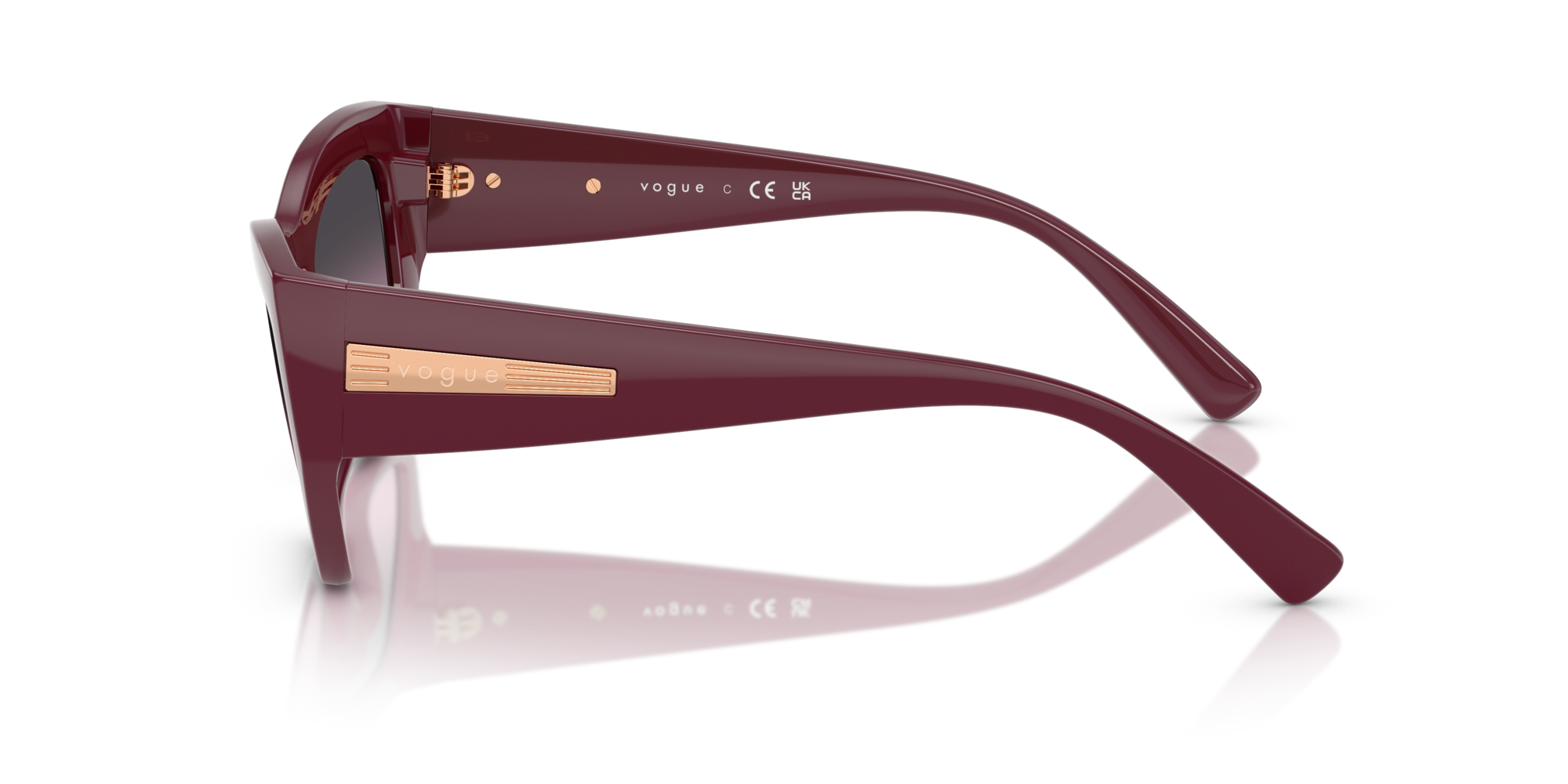 VOGUE-5607/S 287590 FULL CHERRY(VIOLET GRADIENT GREY 53*18, Cereza, hi-res image number 2