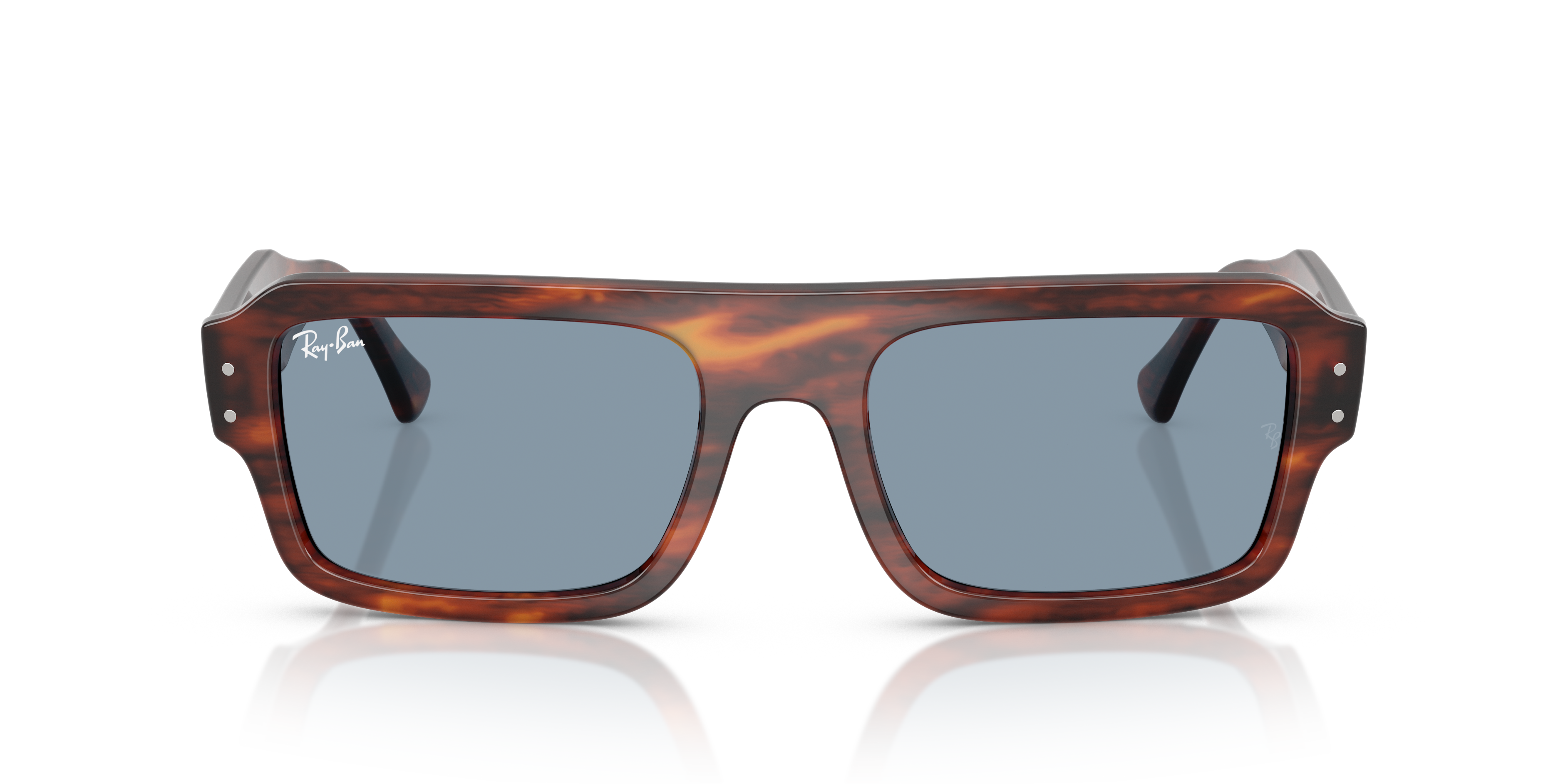 RB-4454 139856 STRIPED HAVANA(BLUE 56*20, Havana, hi-res image number 1