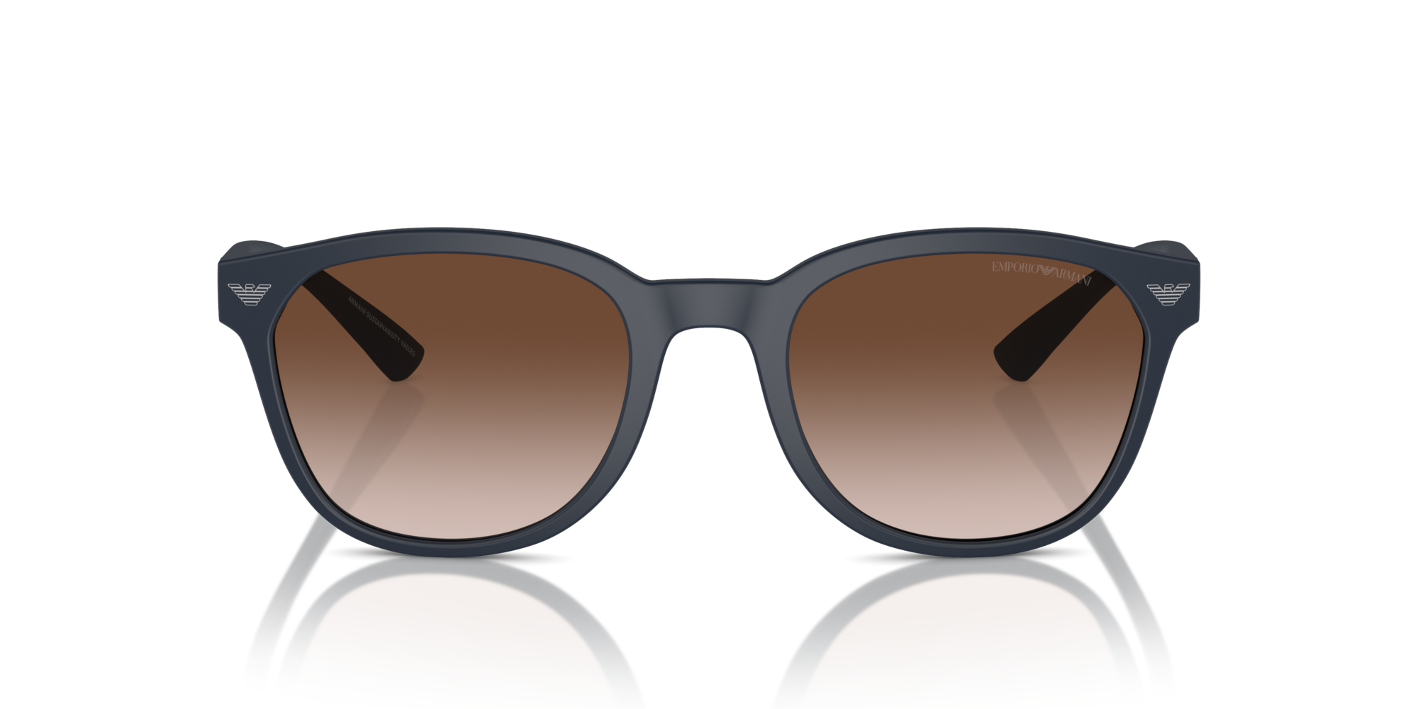 EMPORIO-4225U/S 508813 MATTE BLUE(GRADIENT BROWN 53*20, Azul mate, hi-res image number 1
