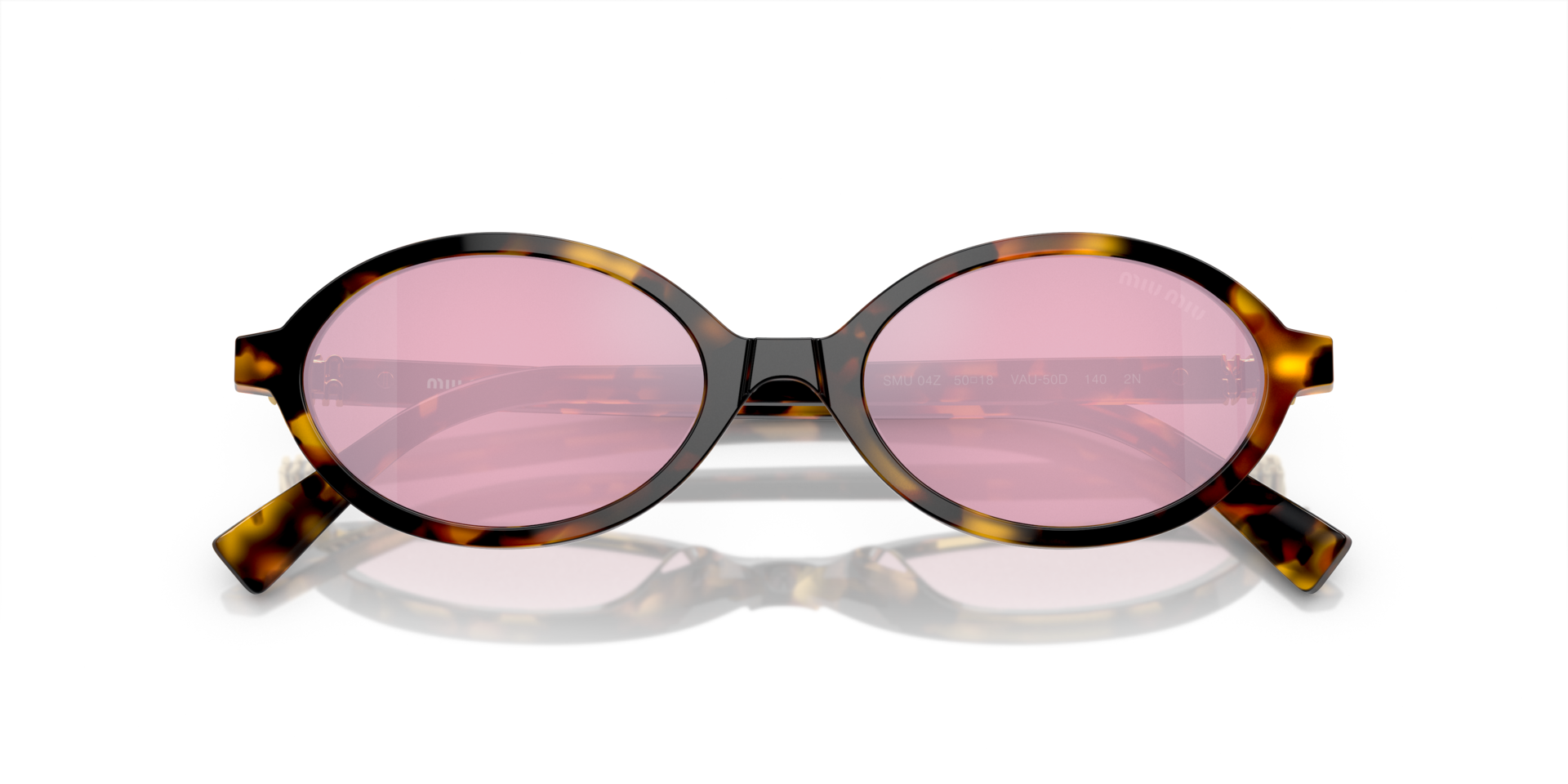 MIUMIU-04ZS/S VAU50D HONEY HAVANA (DARK PINK MIRROR SILVER 50*18, Havana, hi-res image number 2