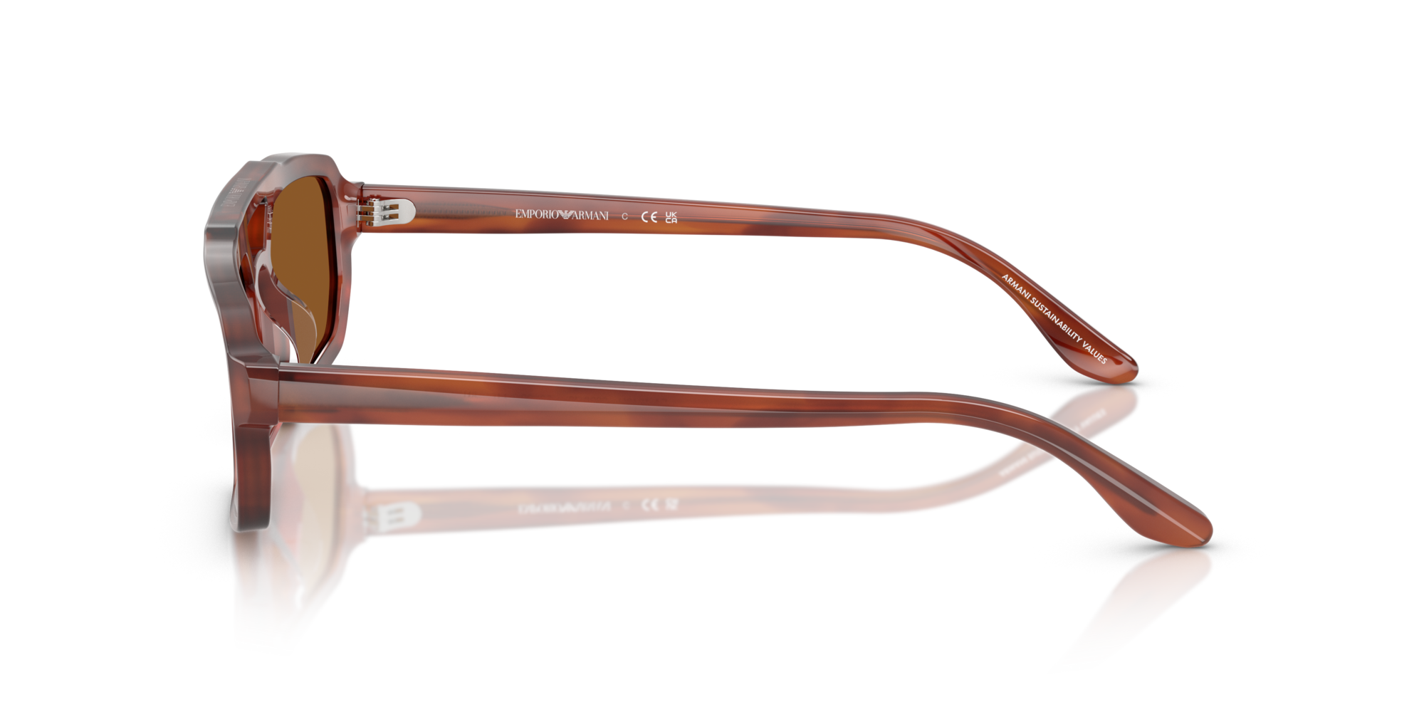 EMPORIO-4240U/S 620373 SHINY HAVANA BROWN(DARK BROWN 53*22, , hi-res image number 2