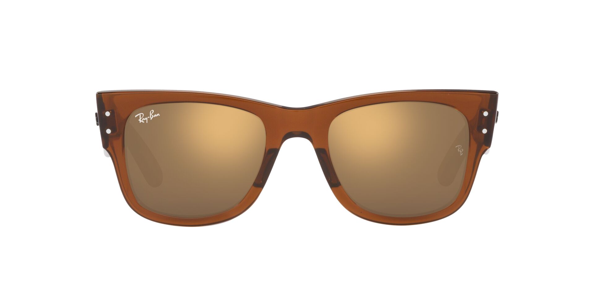 RB-0840S 663693 TRANSPARENT BROWN(LIGHT BROWN MIRROR GOLD 51*21, Marrón transparente, hi-res image number 1