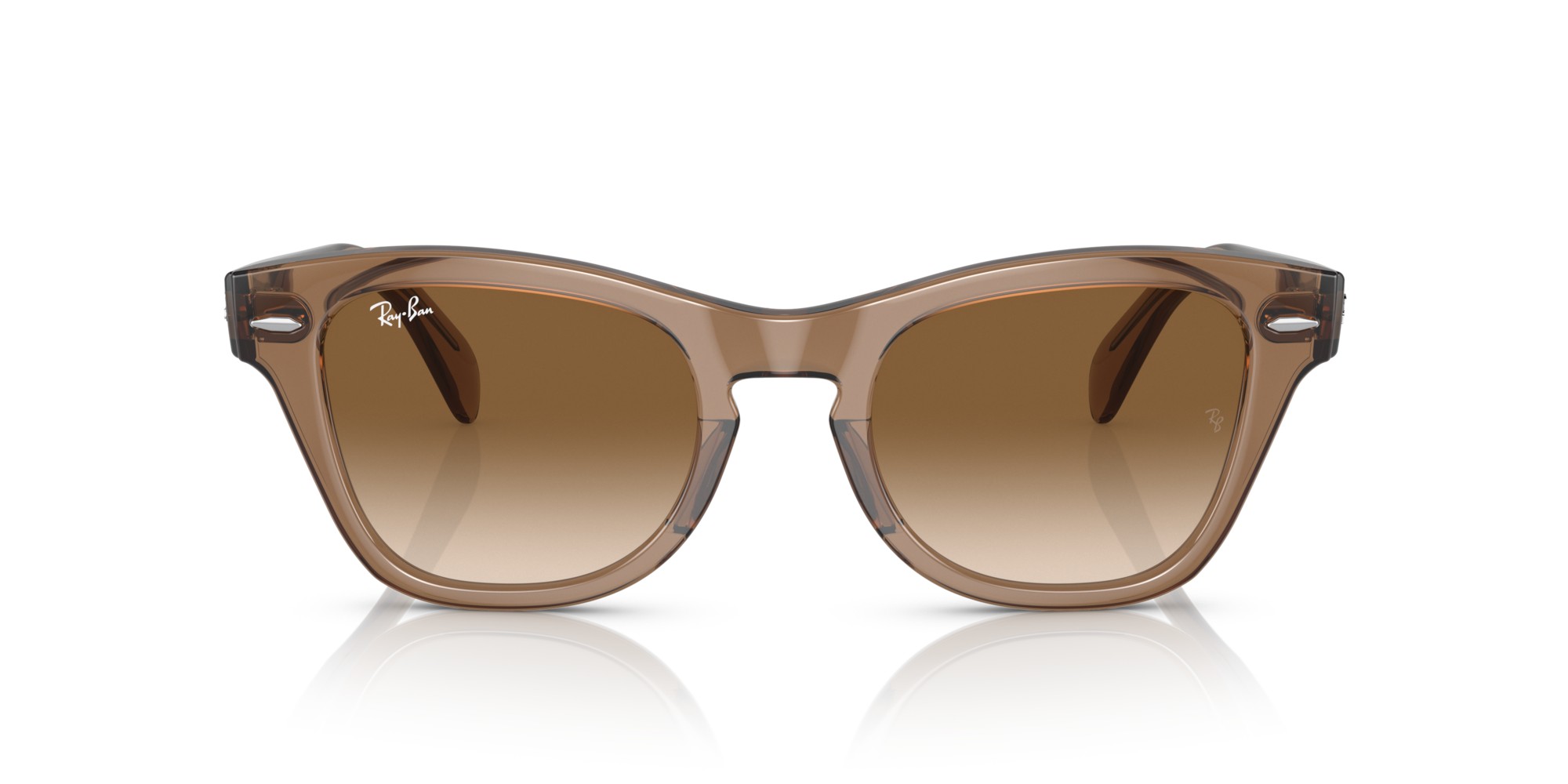 RB-0707S 664051 TRANSPARENT LIGHT BROWN(CLEAR GRADIENT BROW 53*21, Marron, hi-res image number 1