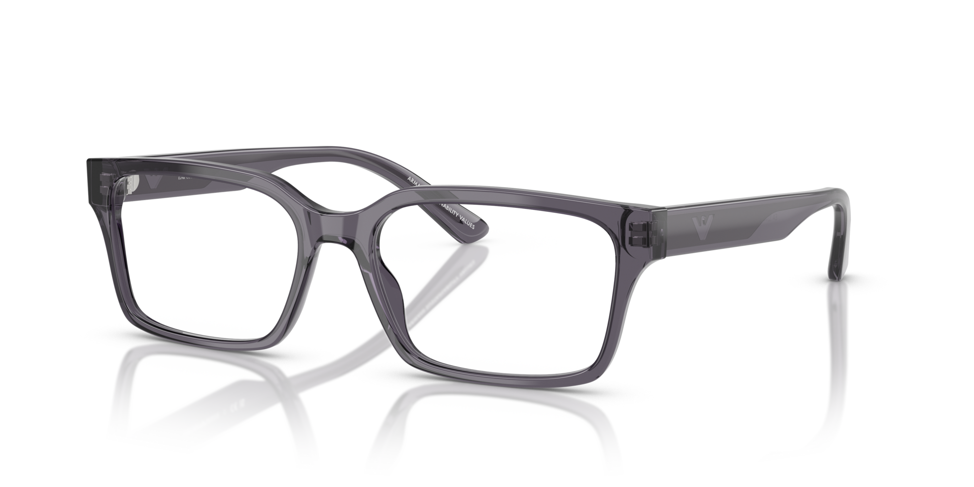 EMPORIO-3244/G 6106 TRANSPARENT DARK GREY 55*17, , hi-res image number 0