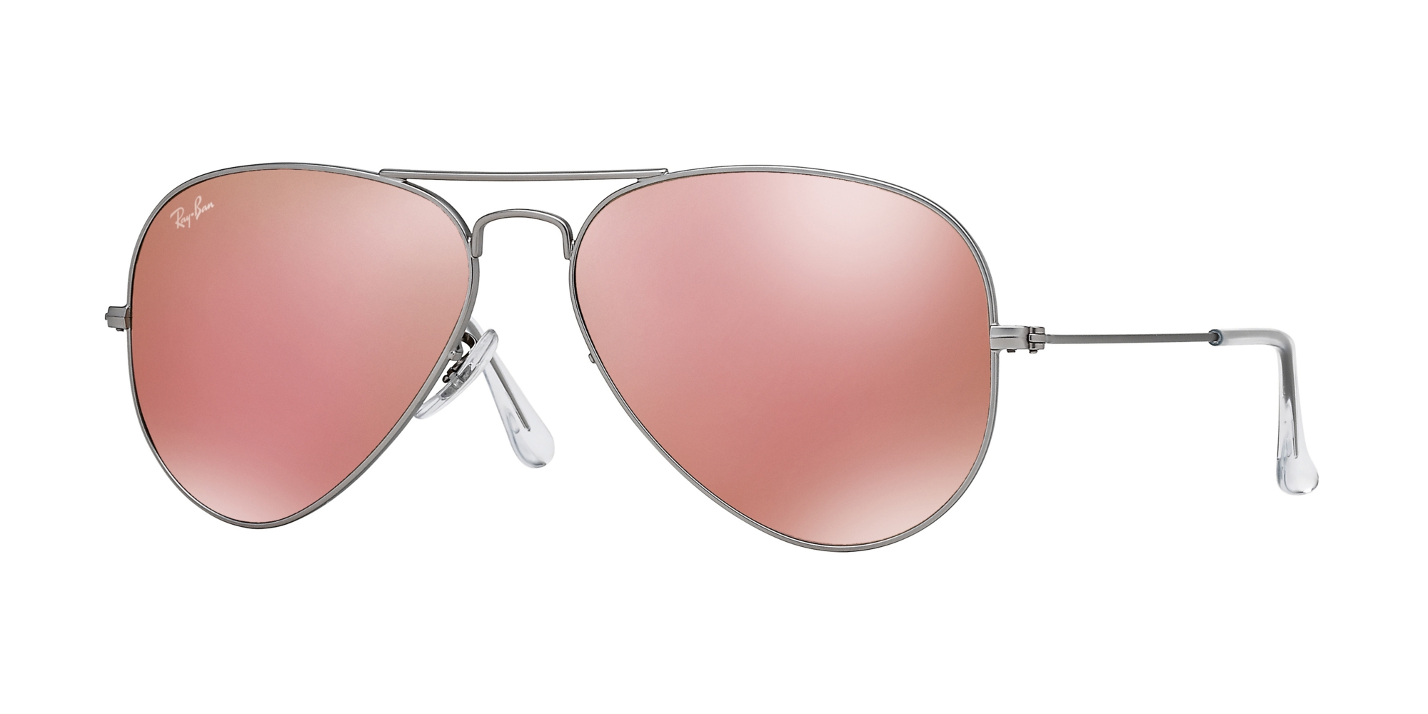 RB-3025 019/Z2*2N PLATA/MARRON ESPEJO ROSA 58*14, Plata, hi-res image number 0