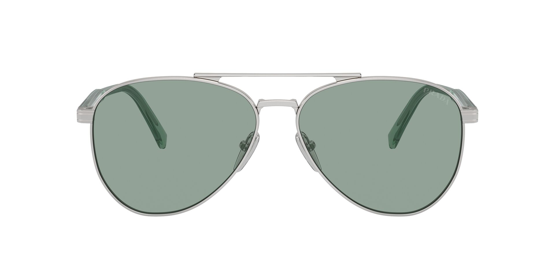 PRADA-A58S/S 1BC10G SILVER/PETROL GREEN 61*14, , hi-res image number 1