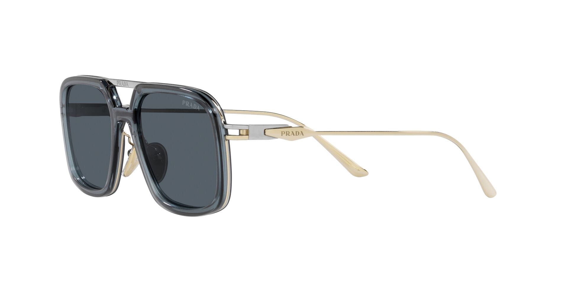 PRADA-57ZS/S 19F09T TRANSPARENT GRAPHITE(DARK GREY 55*19, Gris, hi-res image number 11