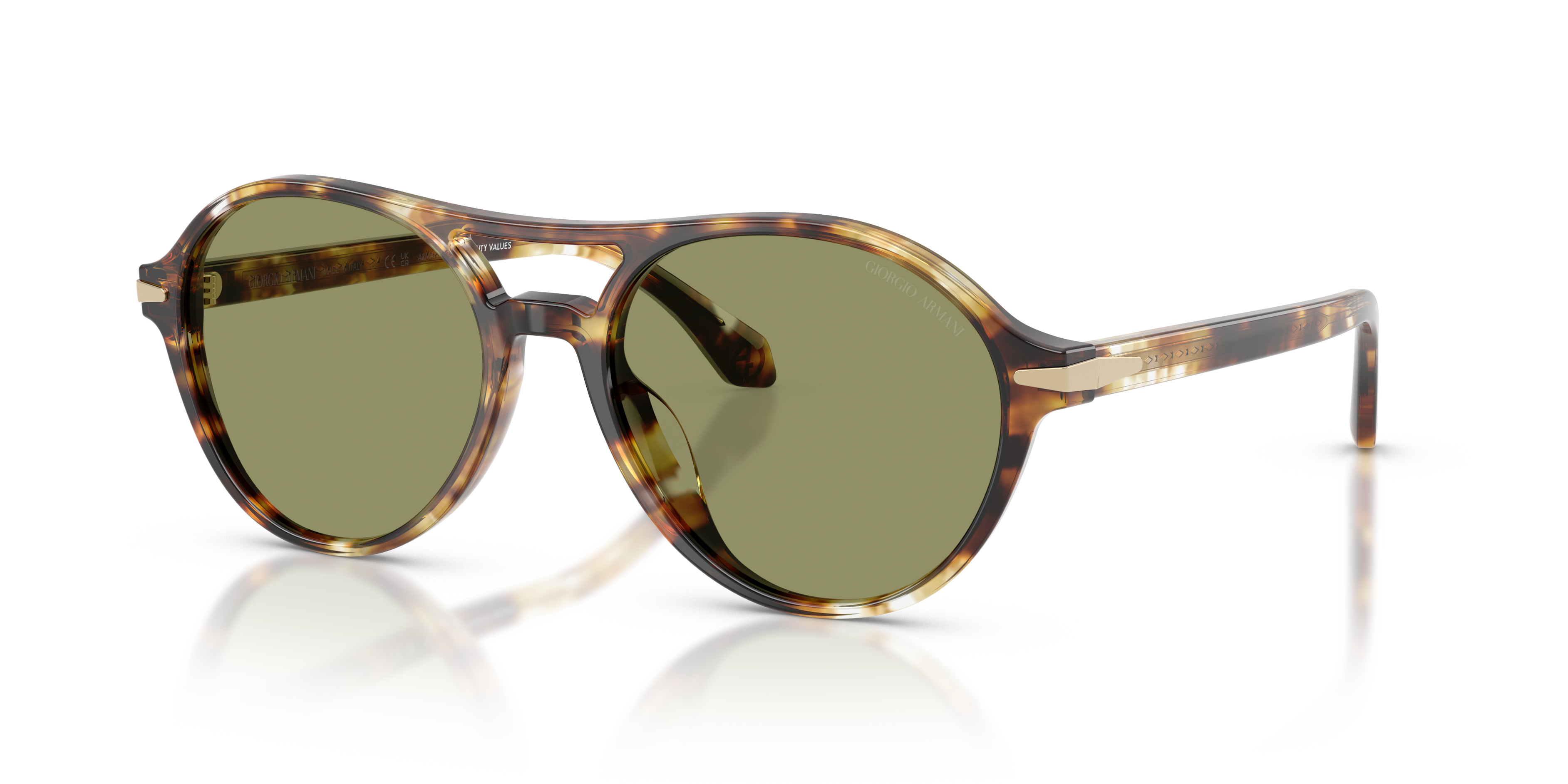 ARMANI-8236U/S 623214 YELLOW HAVANA(GREEN 55*18, , hi-res image number 0