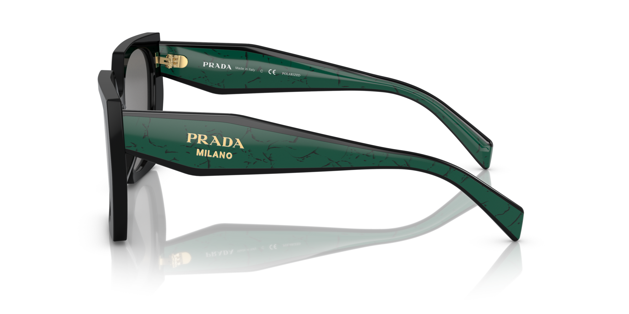 PRADA-15WS/S 1AB-5Z1 NEGRA/NEGRA VERDE 54*19, Negro, hi-res image number 2