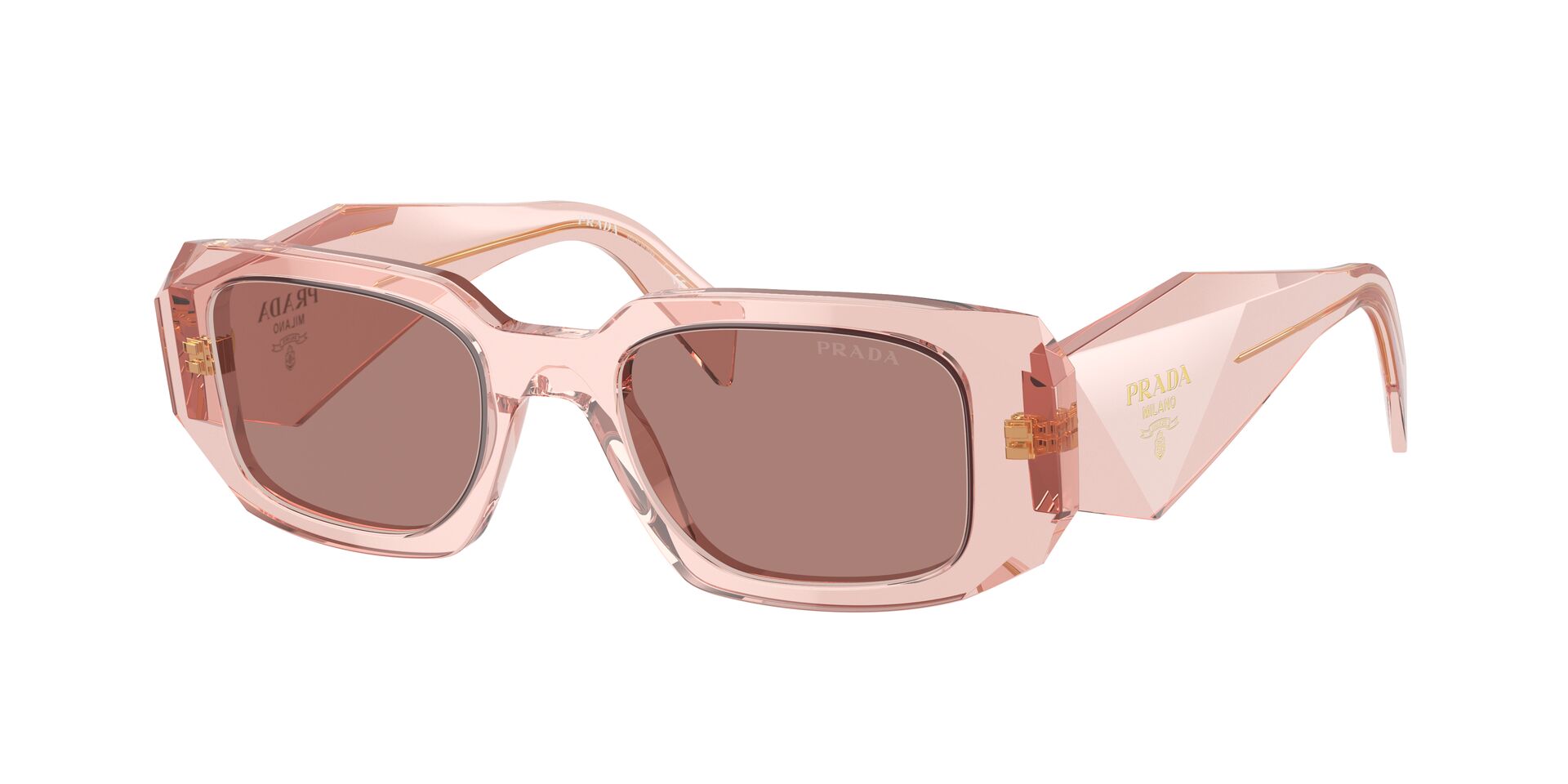 PRADA-17WS/S 19Q10D TRANSPARENT PEACH(LIGHT BROWN 49*20, Peach transparente, hi-res image number 0