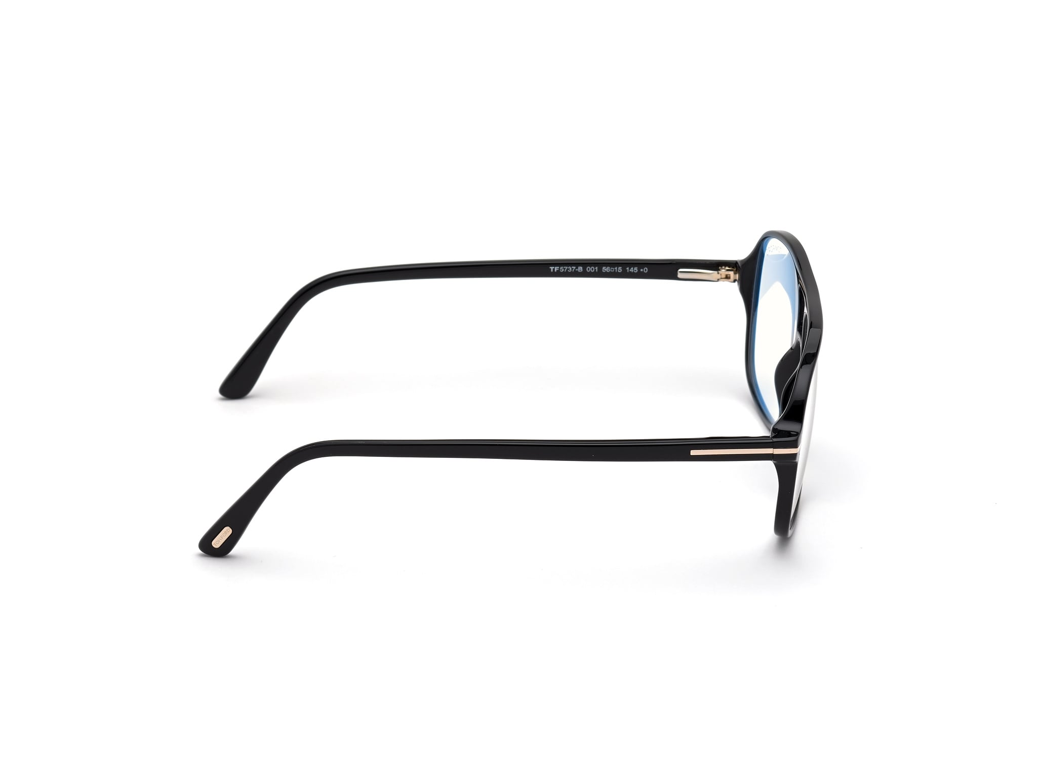 TOMFORD-5737B/G 001 shiny black+Filtro azul 56*15, Negro, hi-res image number 4