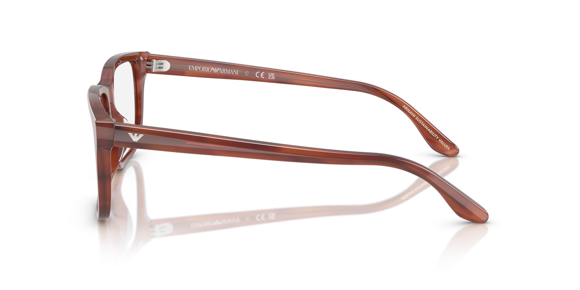 EMPORIO-3250U/G 6203 SHINY HAVANA BROWN 56*17, , hi-res image number 2