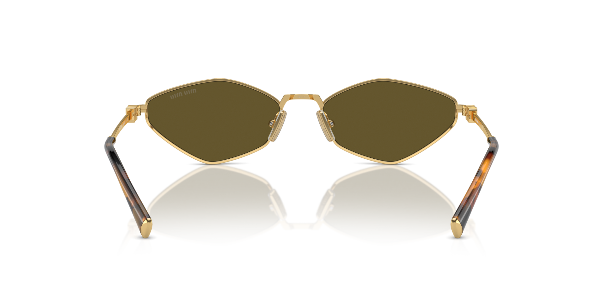 MIUMIU-56ZS/S 5AK/09Z GOLD (BROWN 56*17, Dorado, hi-res image number 2