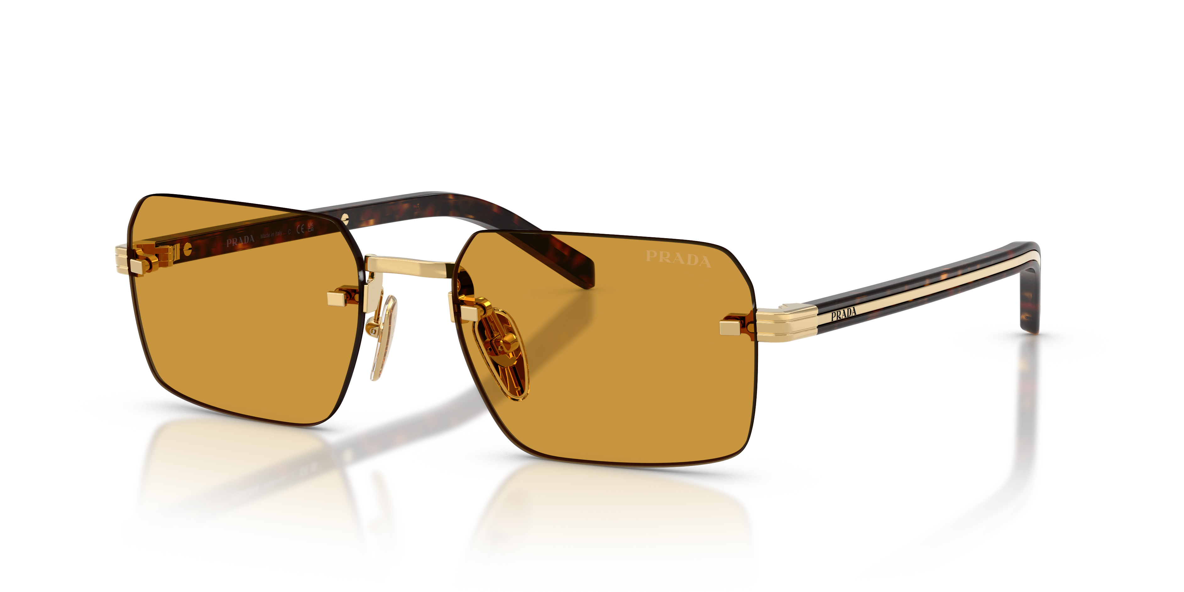 PRADA-D55S/S 5AK50P GOLD(DARK HONEY 55*19, , hi-res image number 0