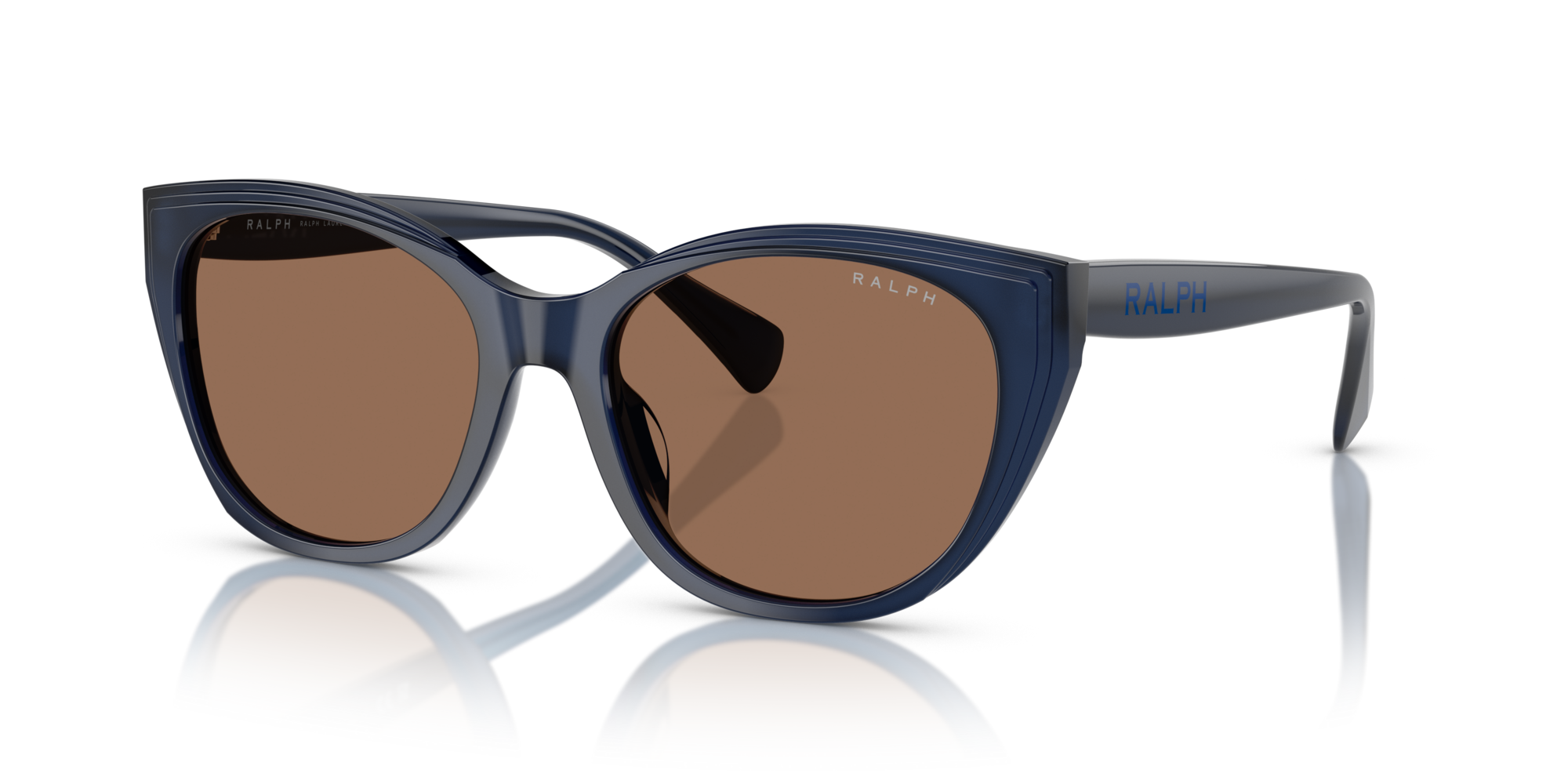RALPH-5324U/S 605973 SHINY TRANSPARENT OPAL BLU(BROWN 56*18, Azul, hi-res image number 0