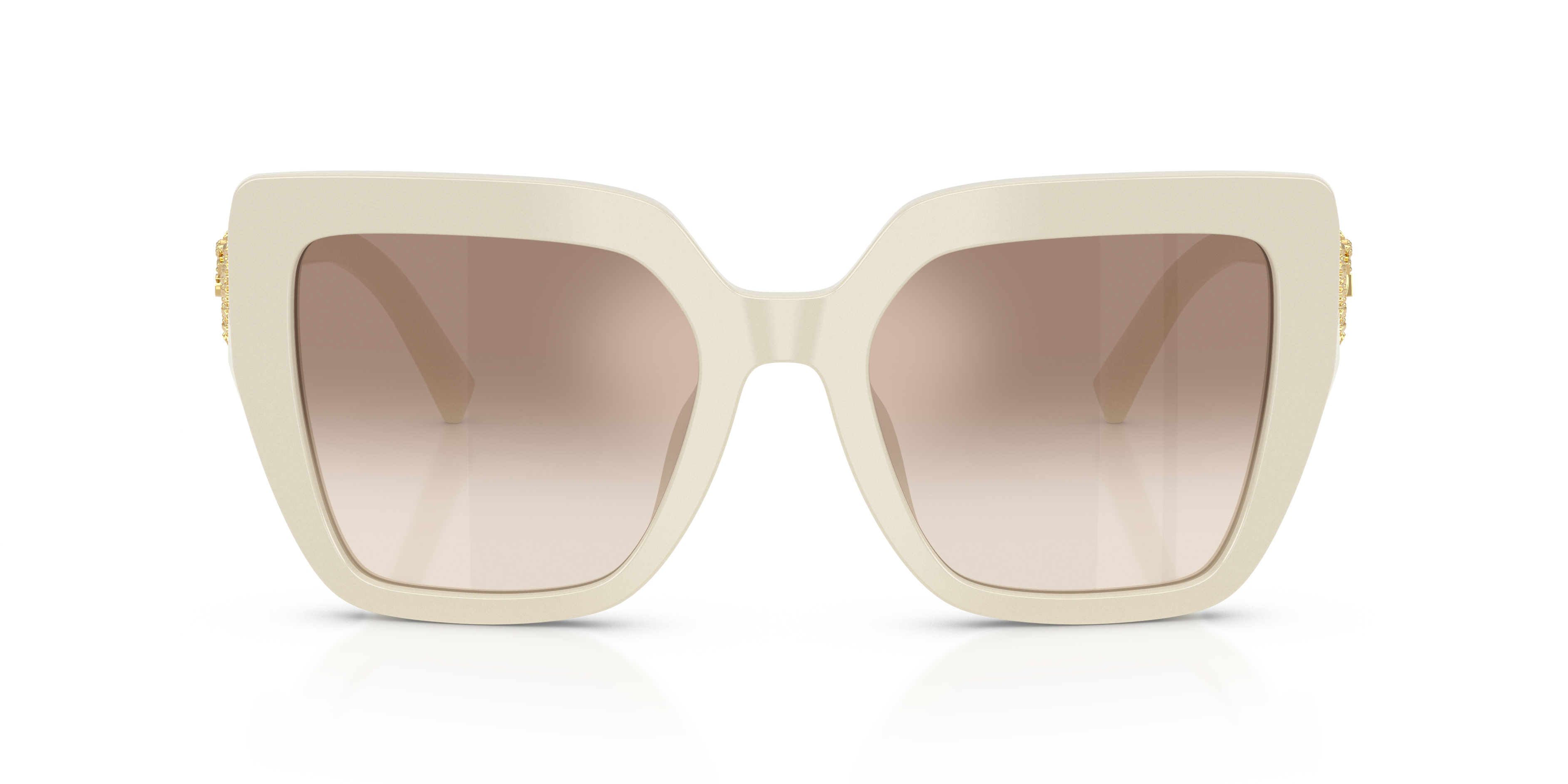 GABBANA-4538/S 331294 CREAM(GRADIENT BROWN MIRROR SILVER 54*20, , hi-res image number 1