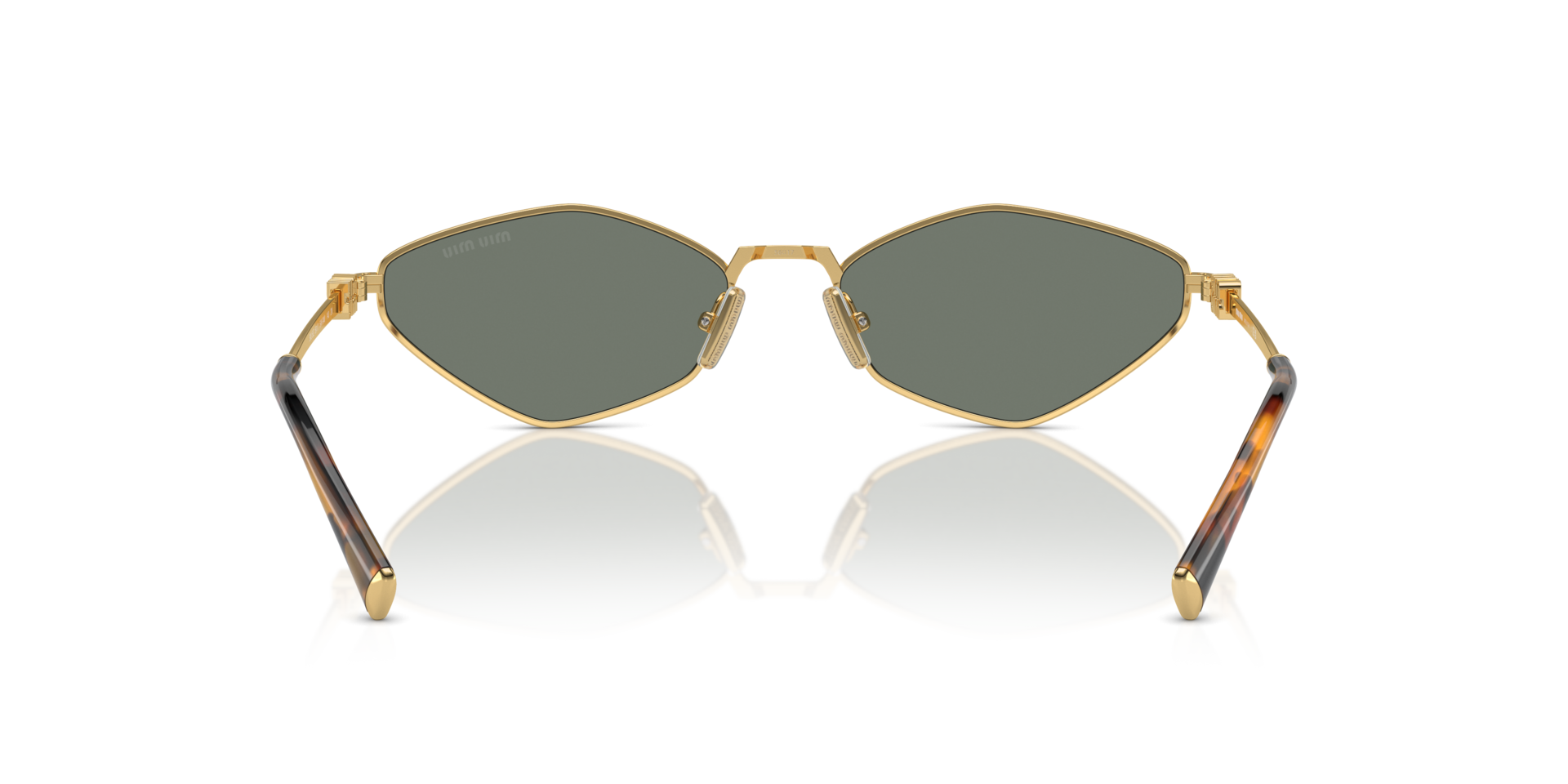 MIUMIU- 56ZS/S 5AK04M GOLD(GREEN MIRROR INTERNAL SILVER 56*17, Dorado, hi-res image number 3