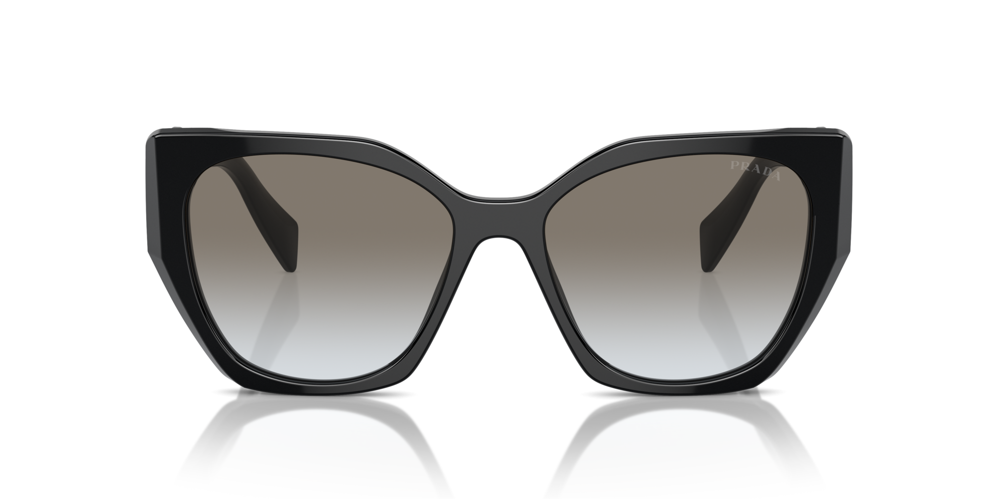 PRADA-19ZS/S 1AB0A7 BLACK (GREY GRADIENT 55*17, Negro, hi-res image number 1
