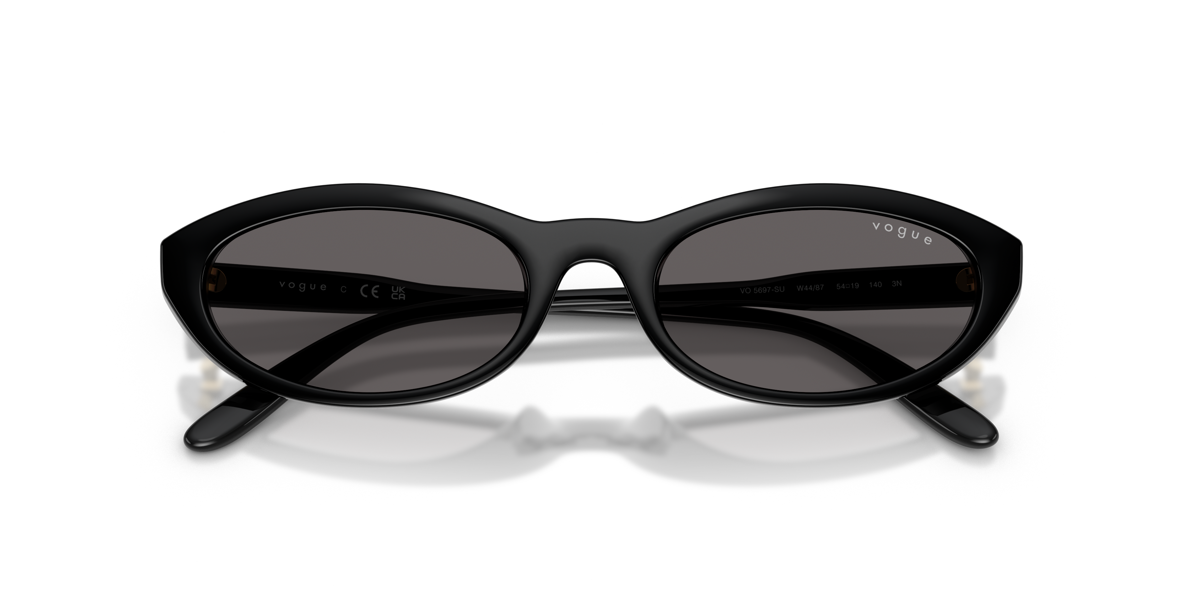 VOGUE-5697SU/S W44/87 BLACK(BLACK SMOKE 54*19, , hi-res image number 4