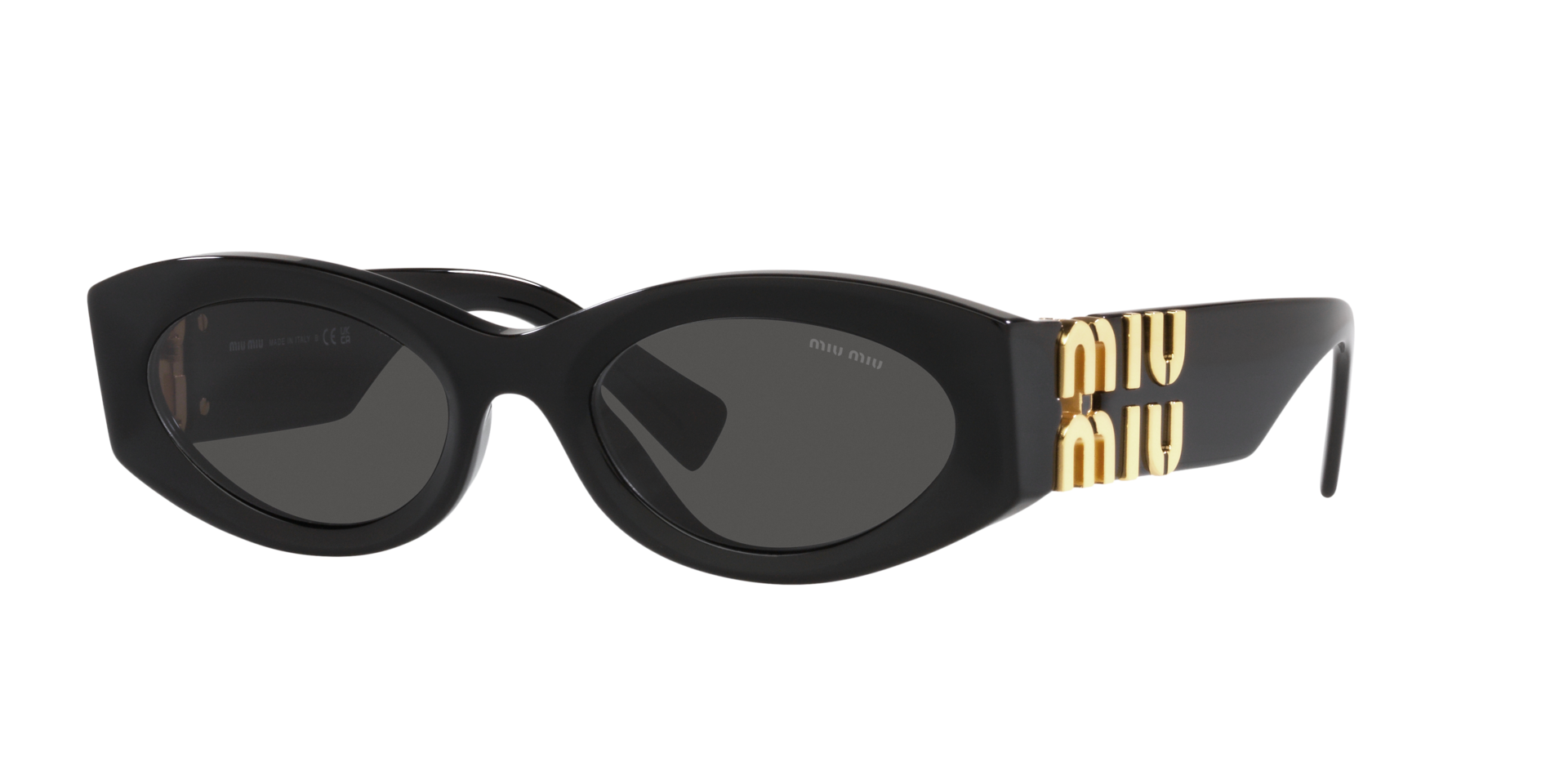 MIUMIU-11W/S 1AB5S0 NEGRA/NEGRA ORO 54*21, Negro, hi-res image number 0