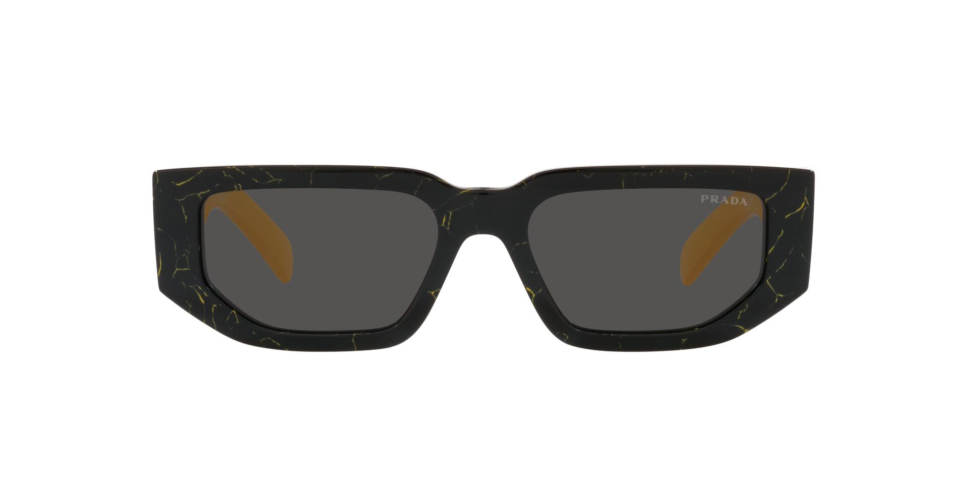 PRADA-09ZS/S 19D5S0 BLACK YELLOW MARBLE(DARK GREY 54*18, Negro/Amarillo, hi-res image number 1