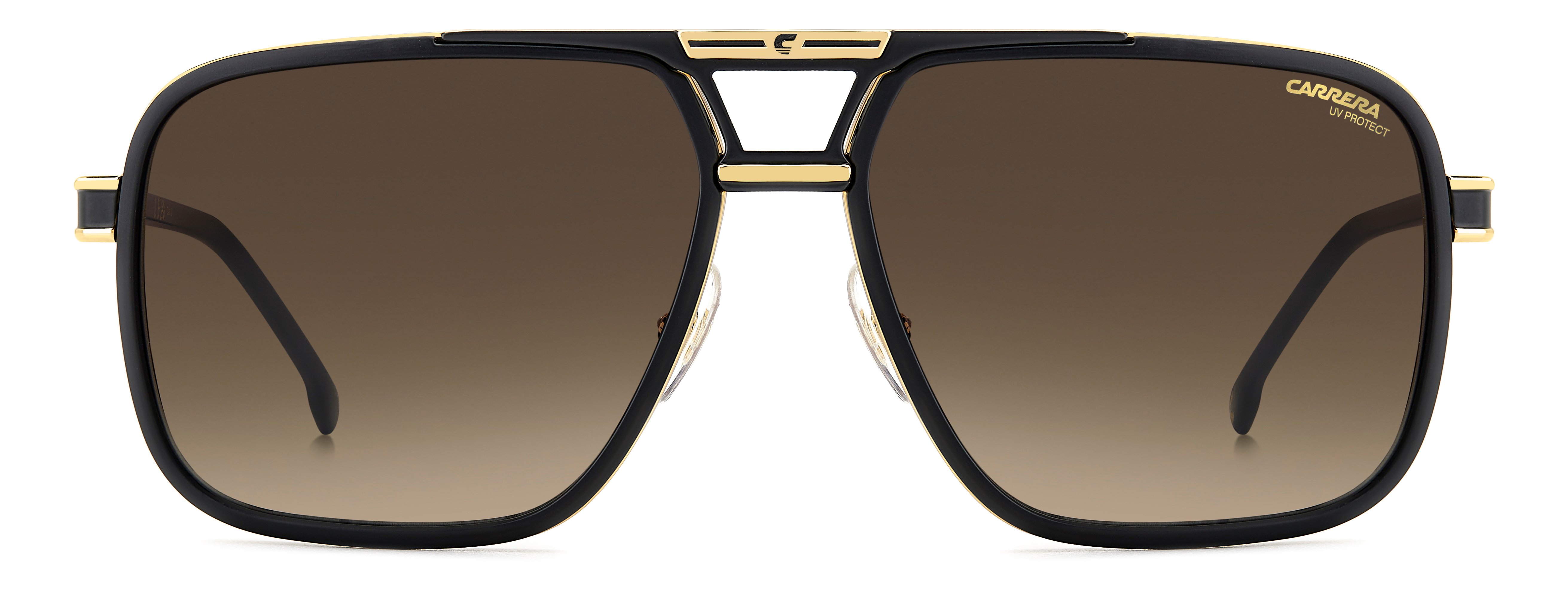 CARRERA-1071/S I46*86 MATTE BLACK GOLD(BLACK BROWN GREEN ANTIREFLEX 61*16, , hi-res image number 1
