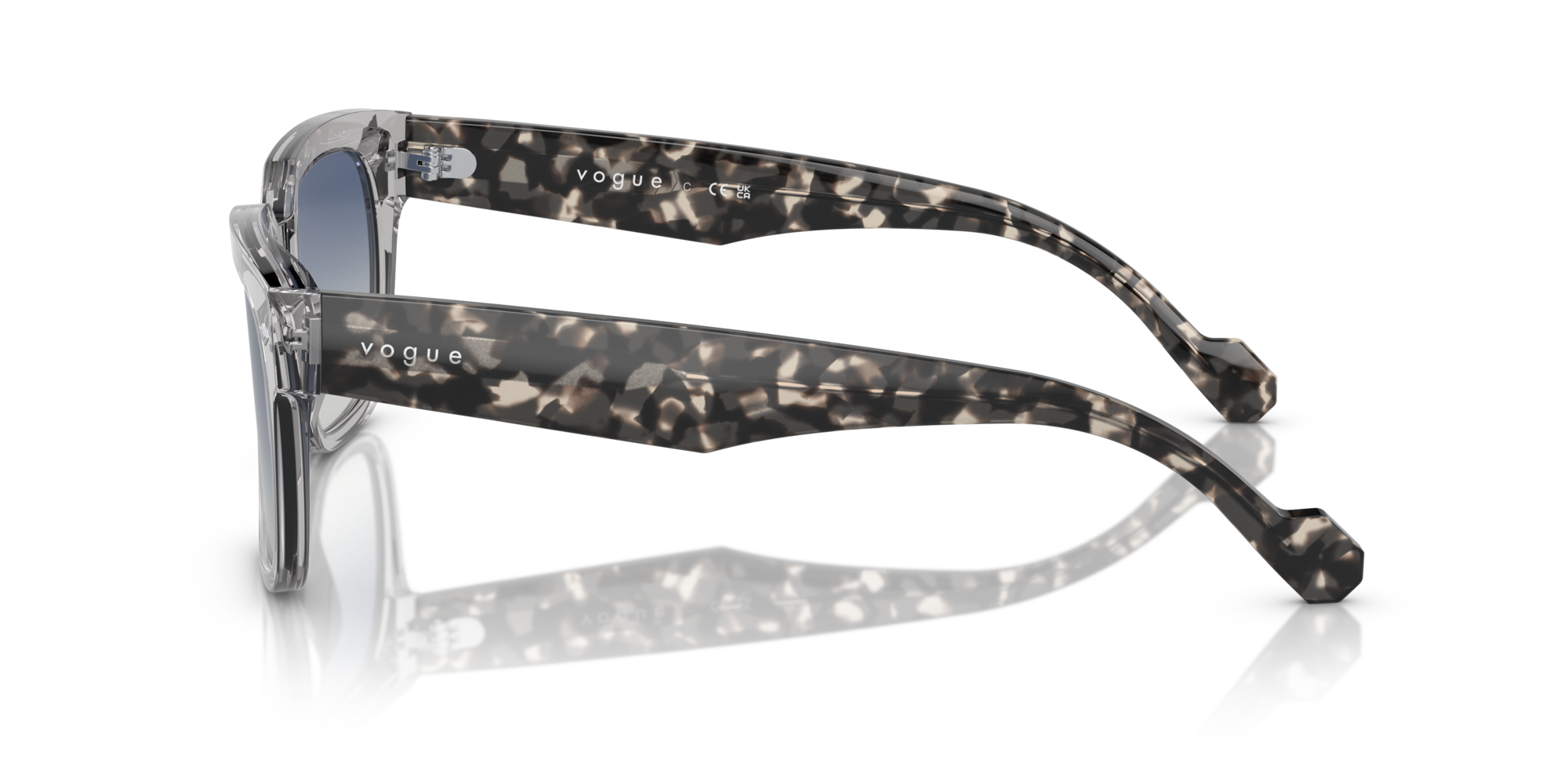 VOGUE-5490S/S 28204L TRANSPARENT GREY(GREY GRADIENT BLUE 54*21, Gris transparente, hi-res image number 2