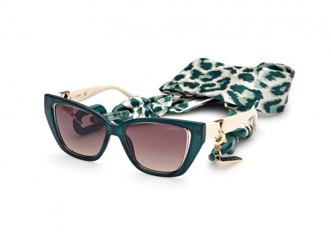GUESS-7816/S 96F shiny dark green (gradient brown 54*16, Verde, hi-res image number 0