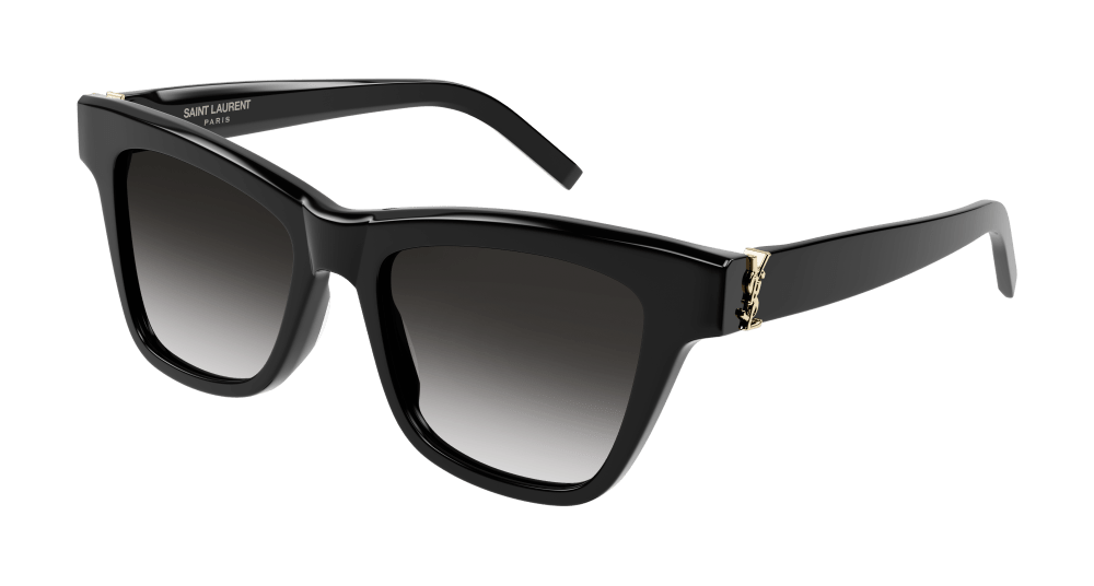 SAINT-LAURENT-SLM106/S 002 BLACK/BLACK (GREY) 52*18, Negro, hi-res image number 0