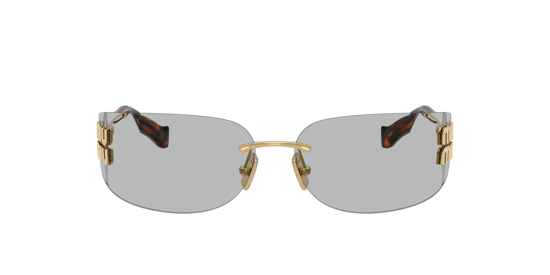 MIUMIU-A51S/S 5AK50K75 GOLD(GREY 75*14, Dorado, hi-res image number 1