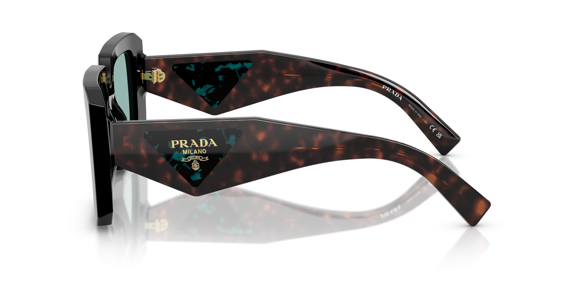 PRADA-23YS/S 26B-40K NEGRA/HABANA(VERDE) 51*19, Negro, hi-res image number 2