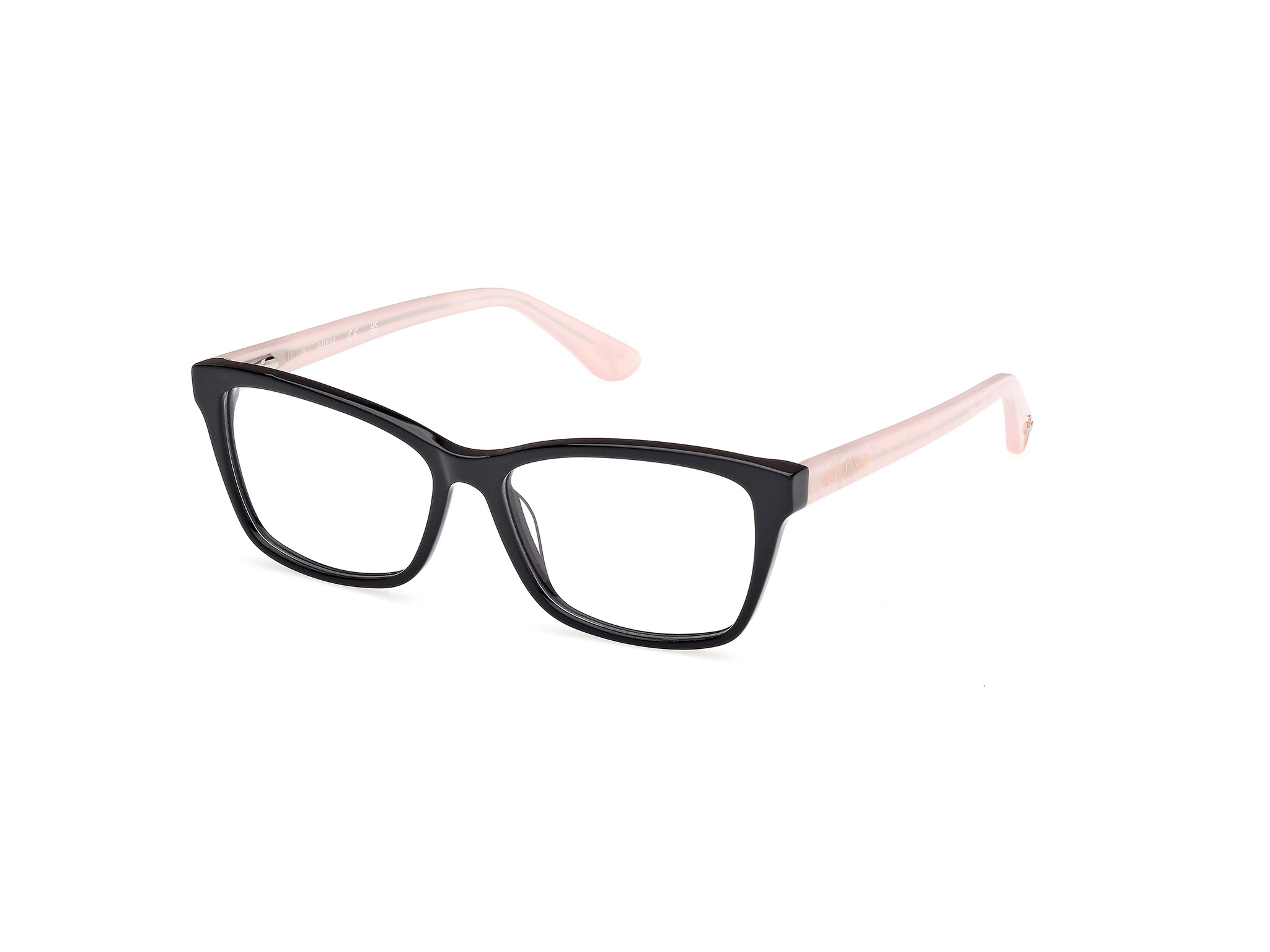 GUESS-50185/G 001 shiny black /pink ED.CANCER MAMA 53*14, , hi-res image number 0
