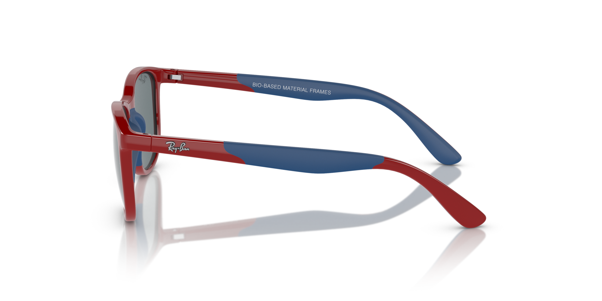 RJ-9077S 71606G RED ON RUBBER BLUE (GREY MIRROR BLACK) 49*16, Rojo | Azul, hi-res image number 2