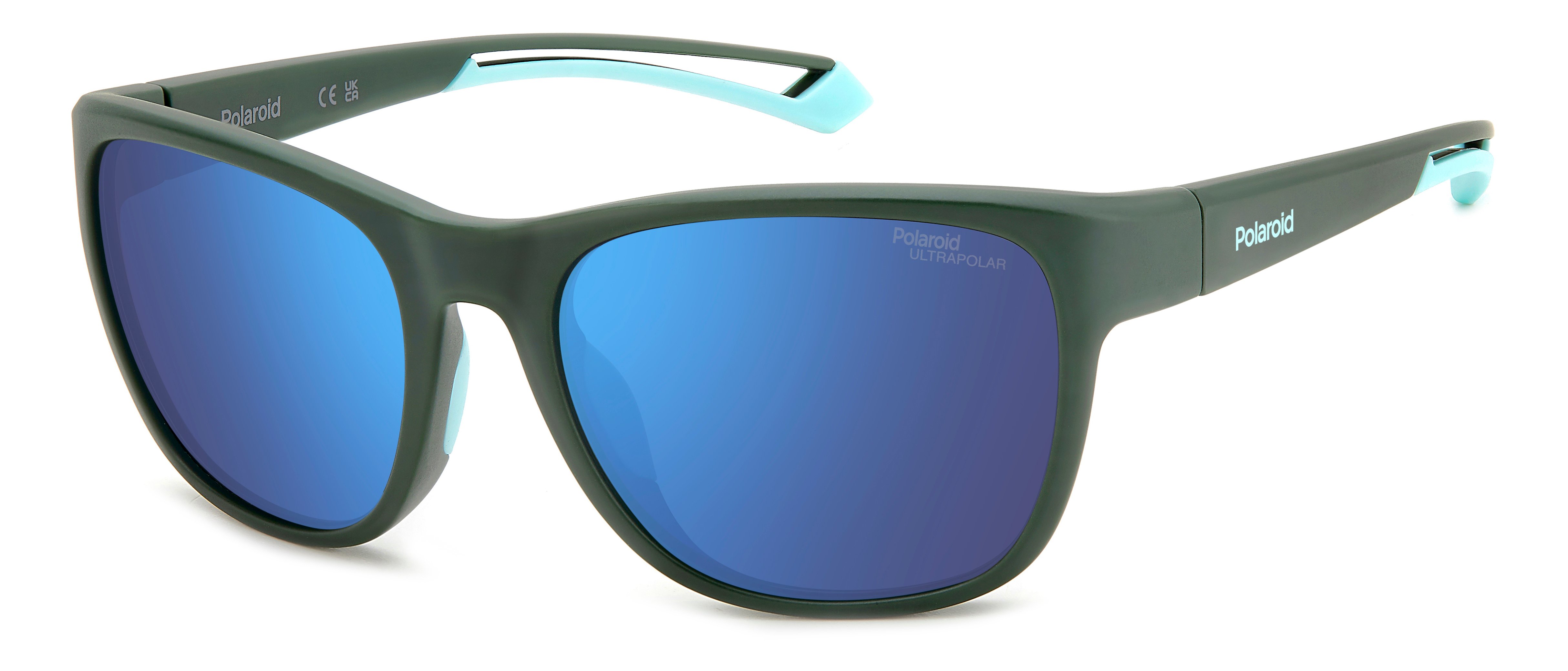 POLAROID-7051/S DLD*QG MATTE GREEN(BLUE MIRROR POLARIZED HIGH CONTRAST 57*19, Verde mate, hi-res image number 0