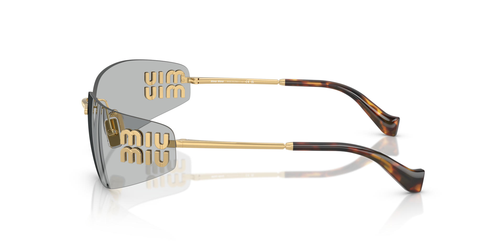 MIUMIU-A51S/S 5AK20P GOLD 75*14, Dorado, hi-res image number 2