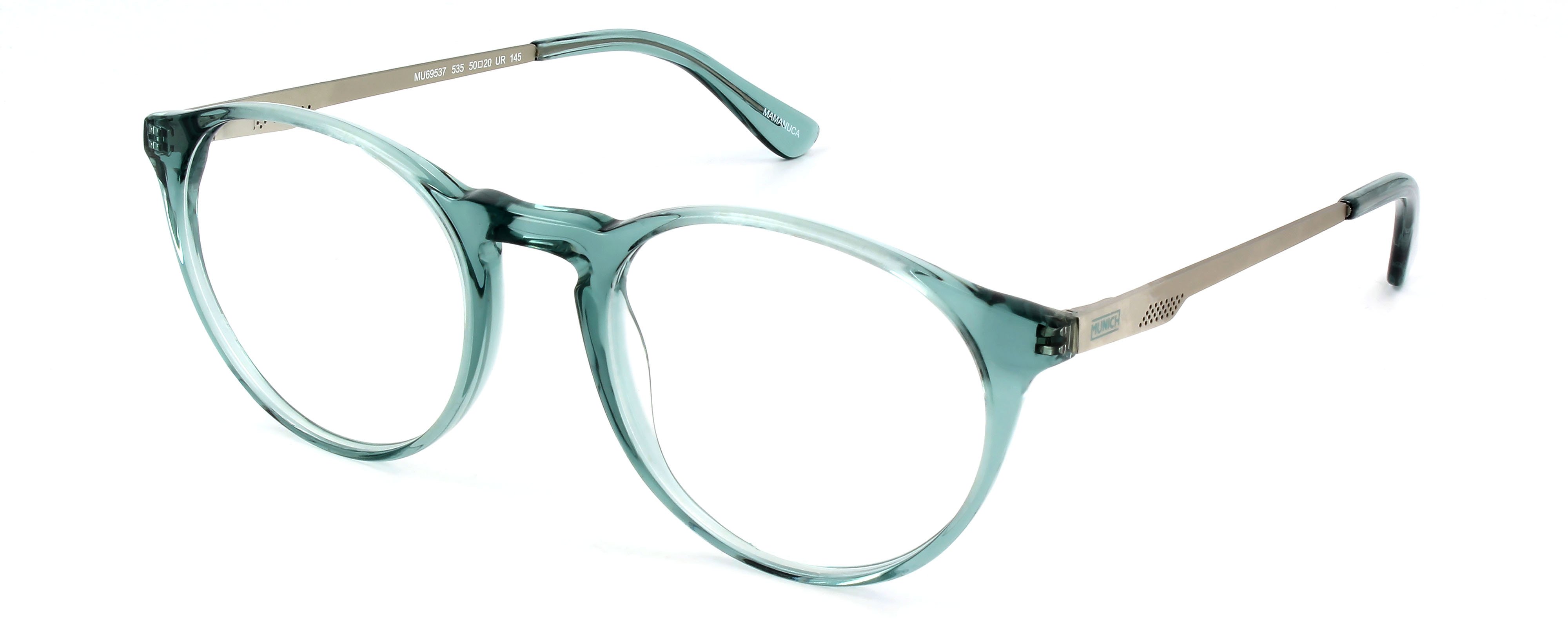 MUNICH-69537/G 535 VERDEAGUA CRISTAL/PLATA 50*20, Verde transparente, hi-res image number 0