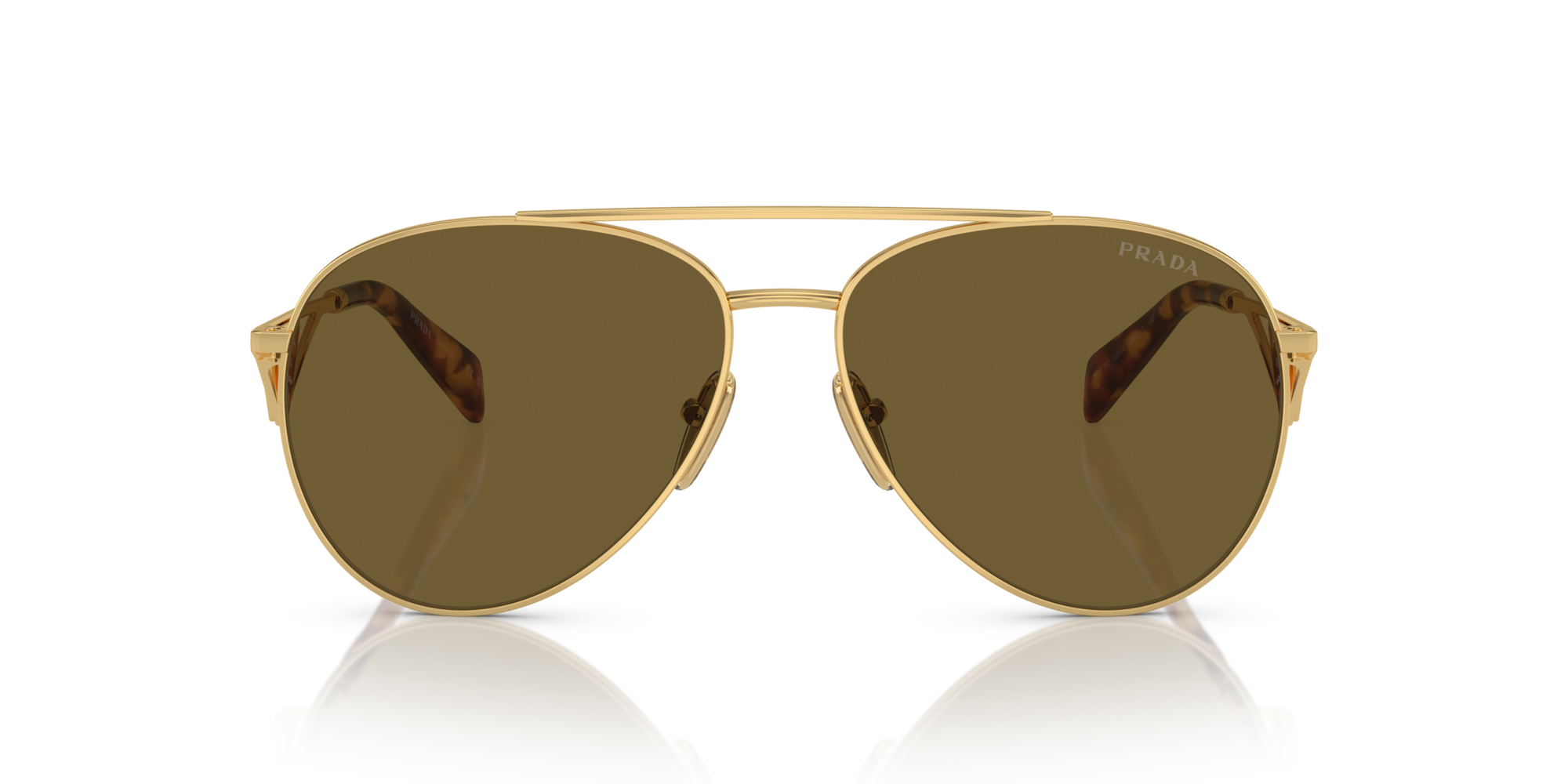 PRADA-73ZS/S 5AK01T GOLD DARK BROWN 58*14, , hi-res image number 1