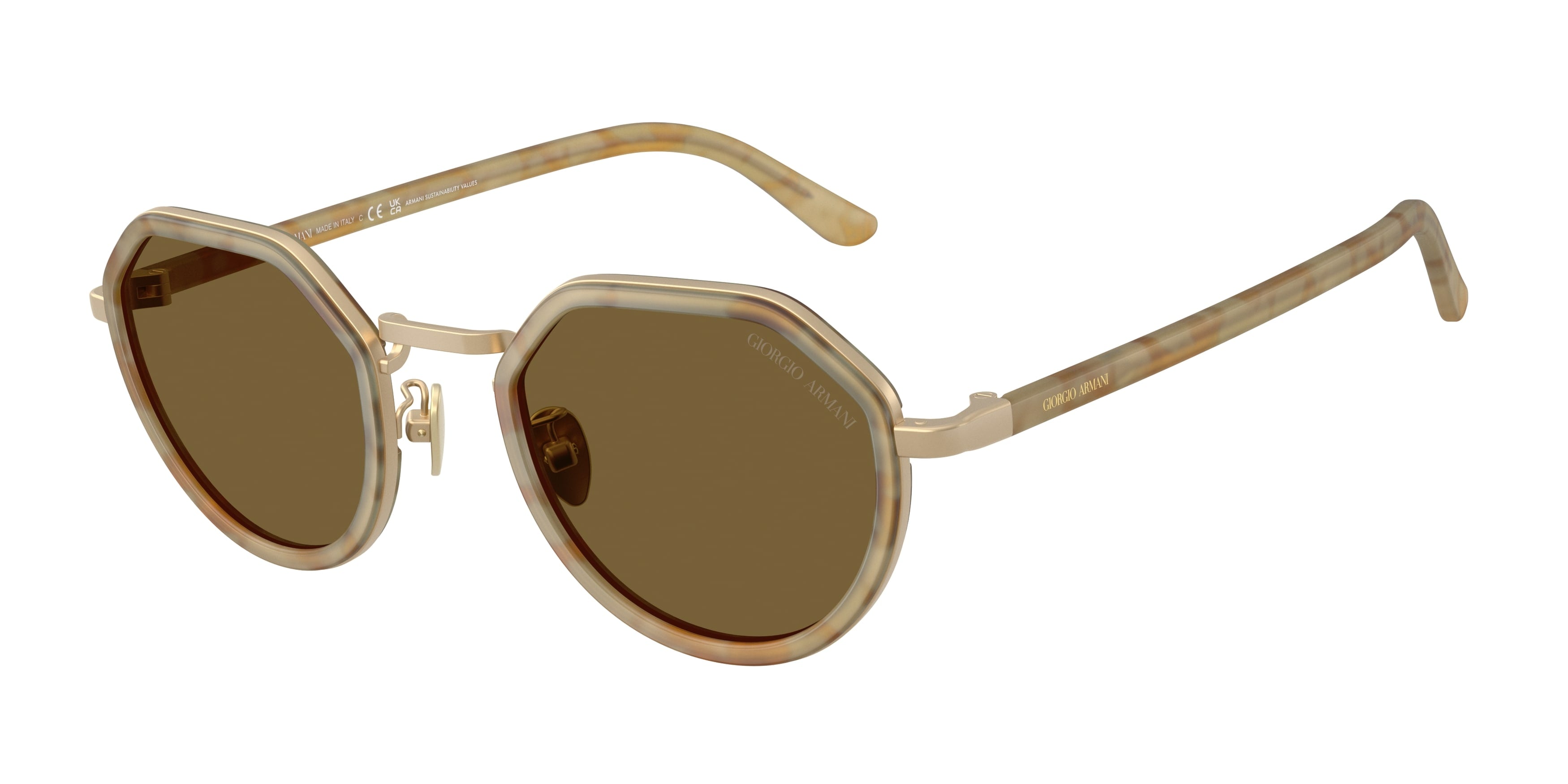 ARMANI-6181/S 630073 MATTE BEIGE HAVANA(OLIVE EXC 48*23, , hi-res image number 0