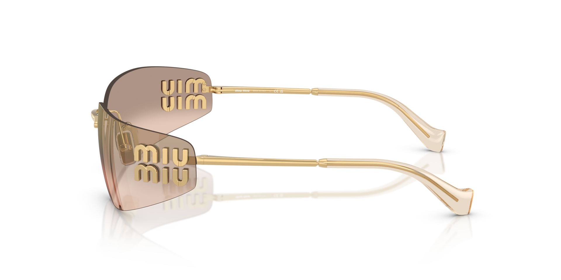 MIUMIU-A51S/S 5AK20P GOLD 75*14, Dorado, hi-res image number 2