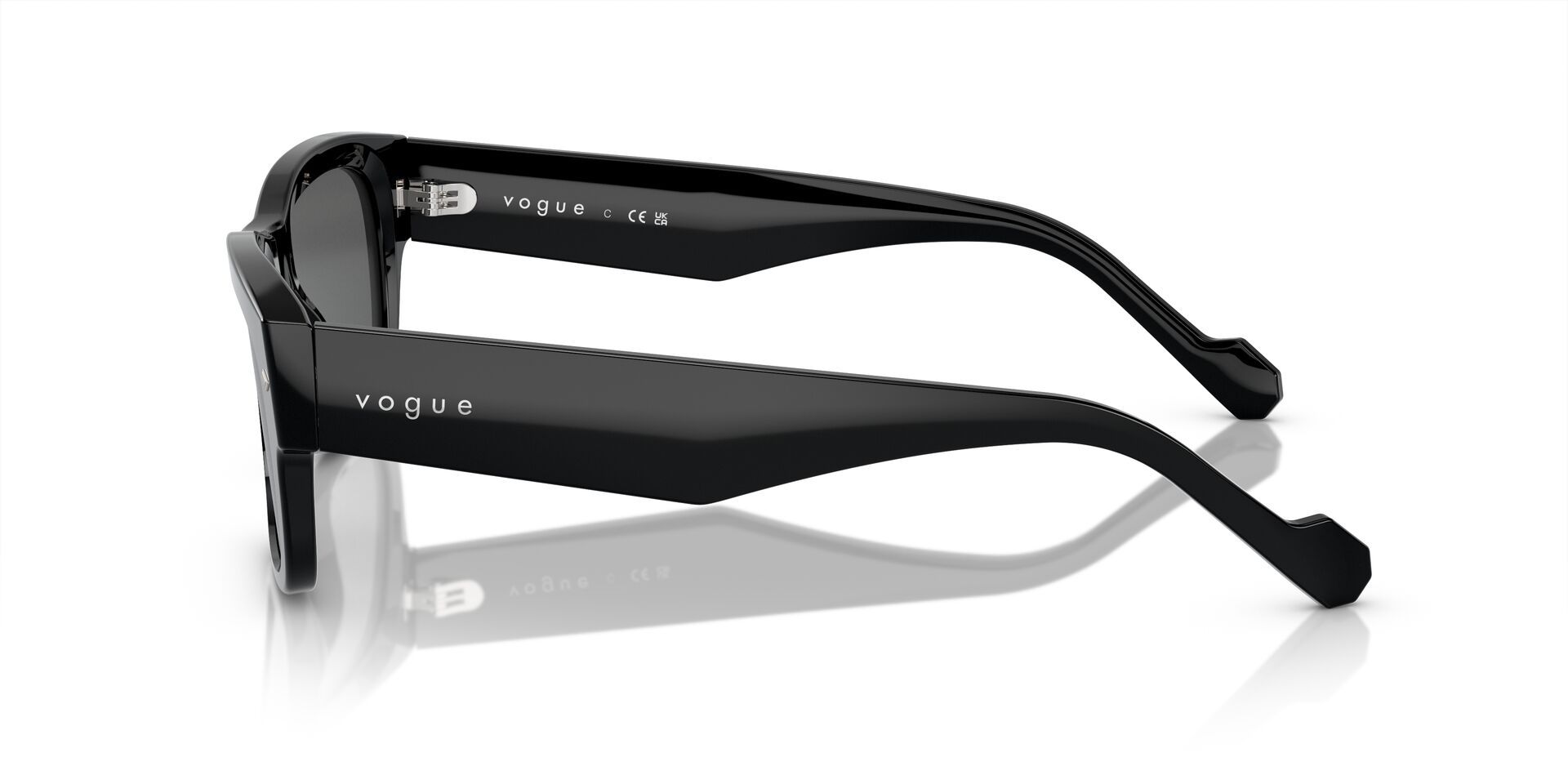 VOGUE-5530/S W44/87 BLACK(DARK GREY 55*20, Negro, hi-res image number 2