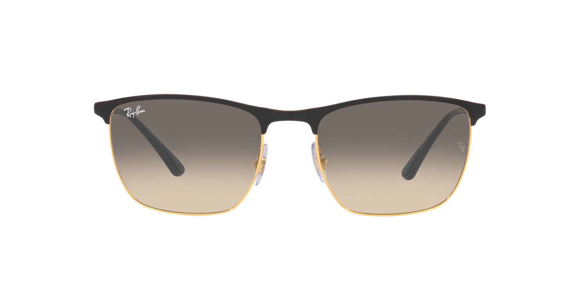 RB-3686 187/32 BLACK ON ARISTA(CLEAR GRADIENT GREY 57*19, Negro, hi-res image number 1