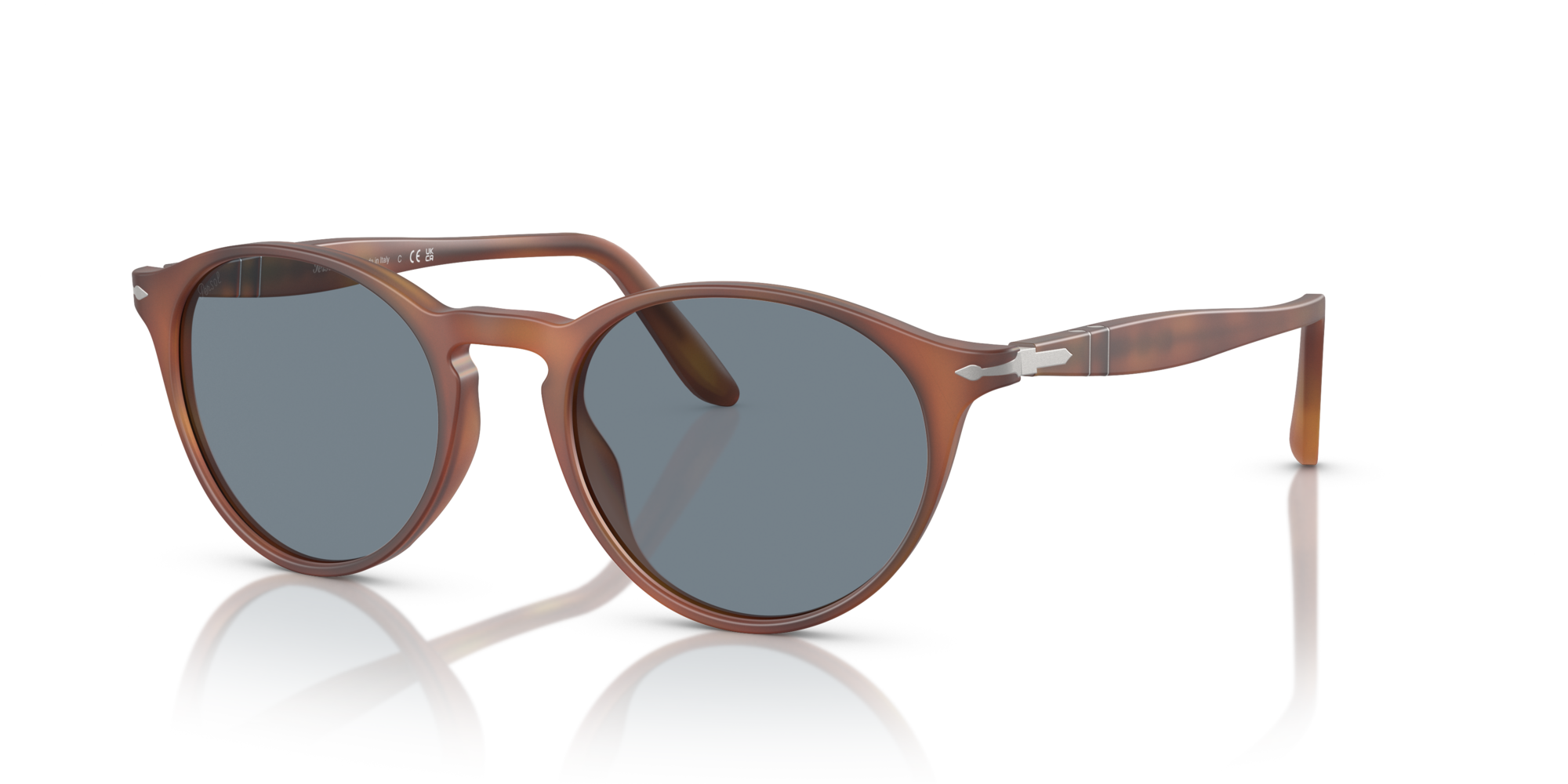 PERSOL-3092SM/S 900656 MARRON/AZUL 52*19, Terra di siena, hi-res image number 0
