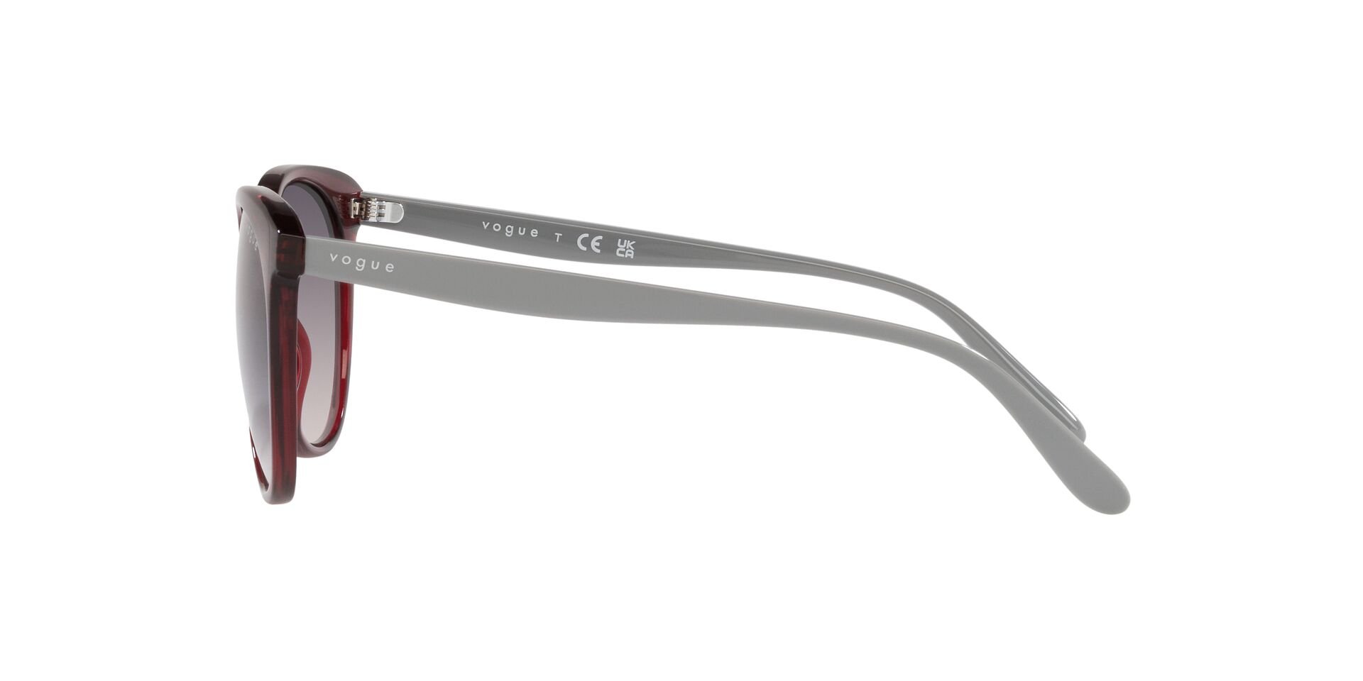 VOGUE-5453/S 292436 TRANSPARENT BORDEAUX(PINK GRADIENT DARK GRE 53*18, Rojo, hi-res image number 2